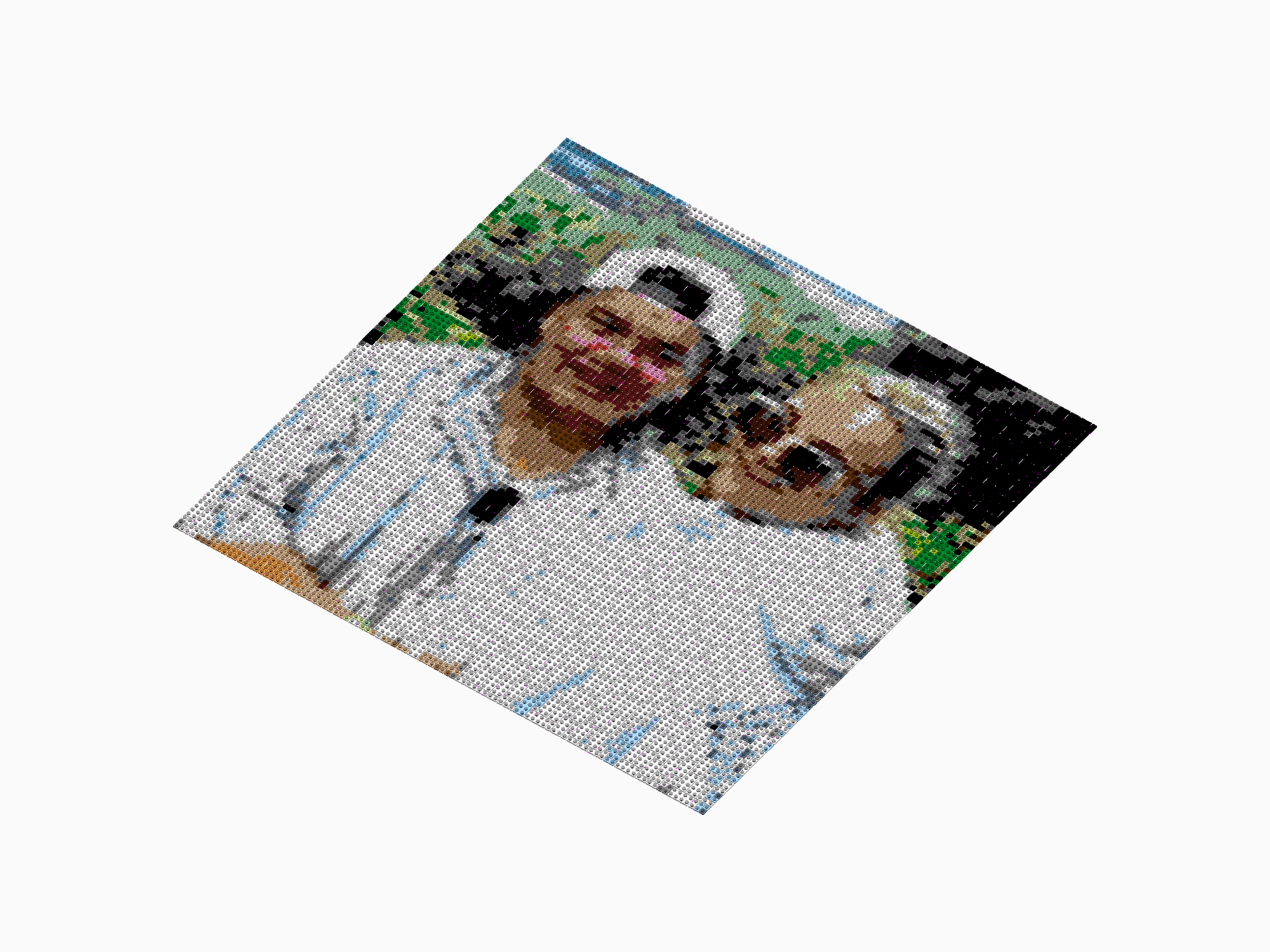 Custom Brick Mosaic