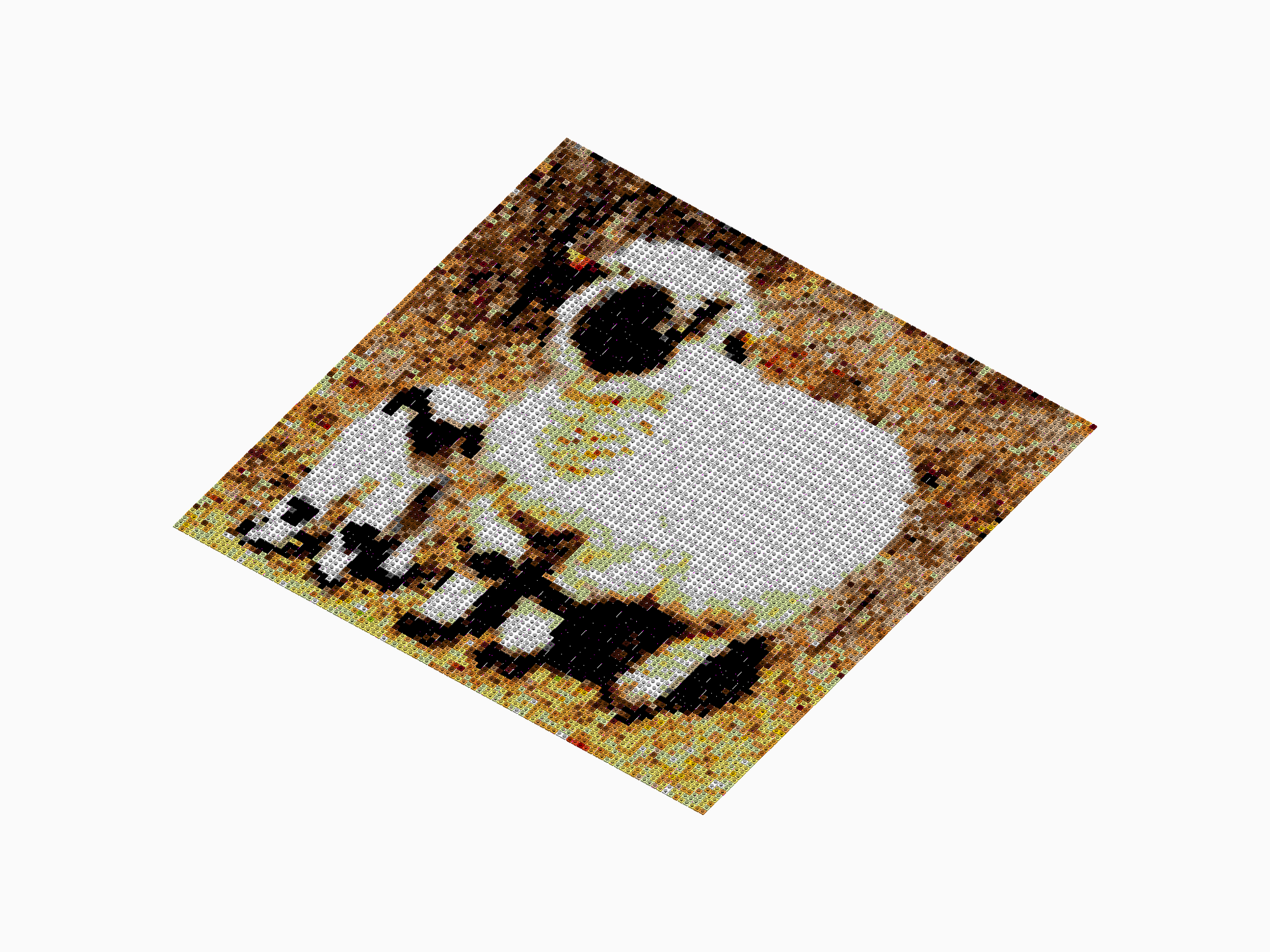 Custom Brick Mosaic