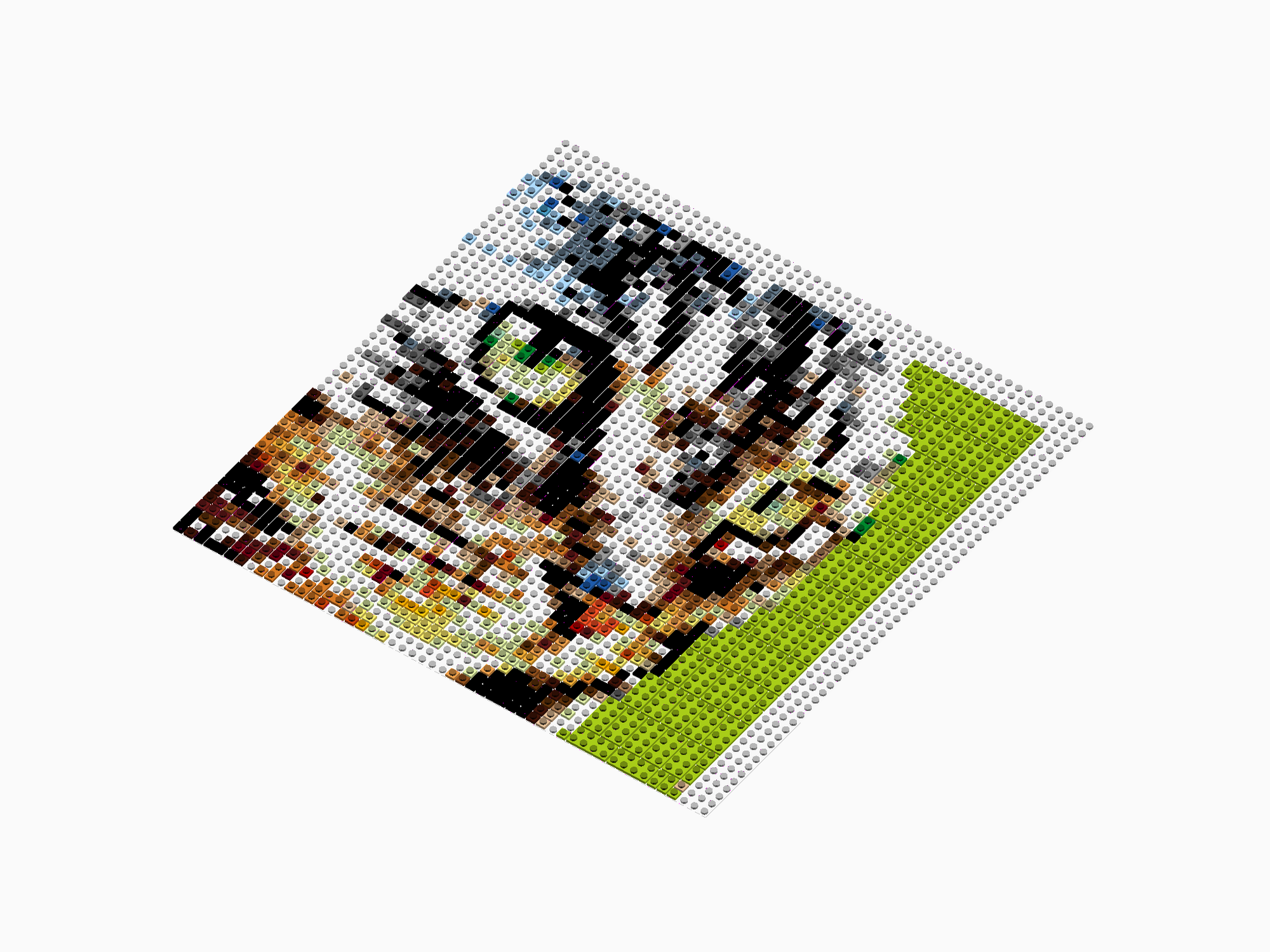 Custom Brick Mosaic