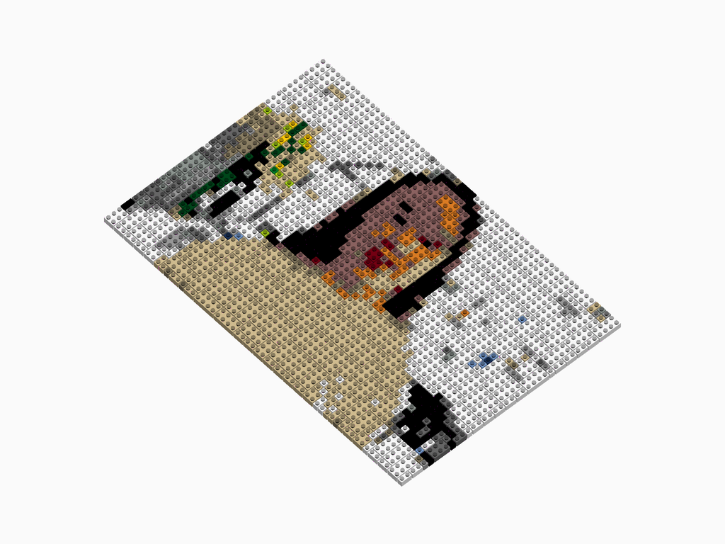 Custom Brick Mosaic