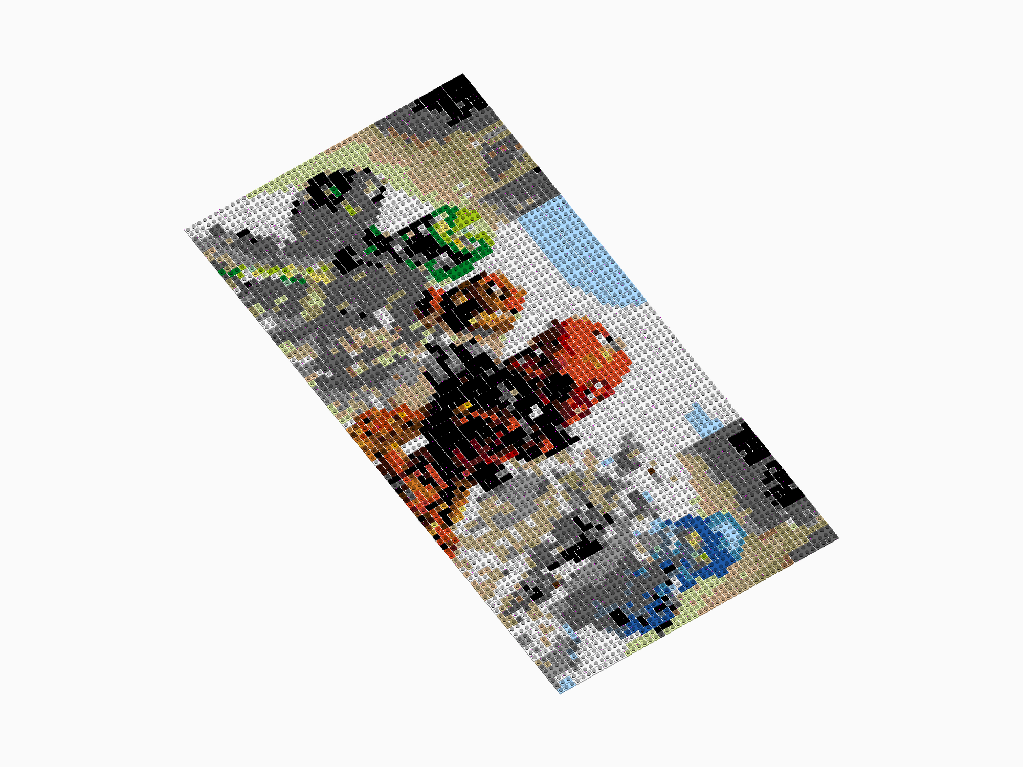 Custom Brick Mosaic