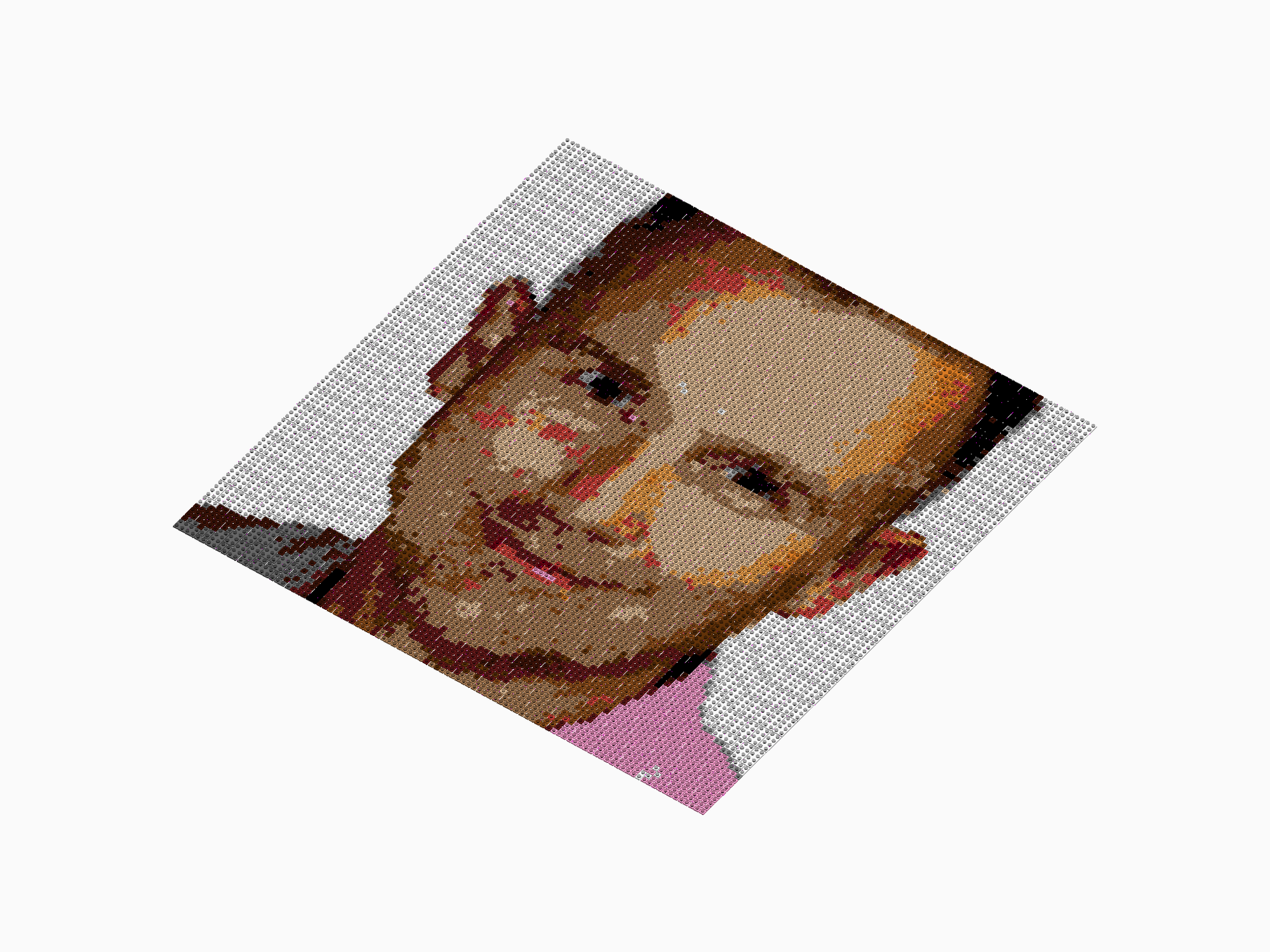 Custom Brick Mosaic
