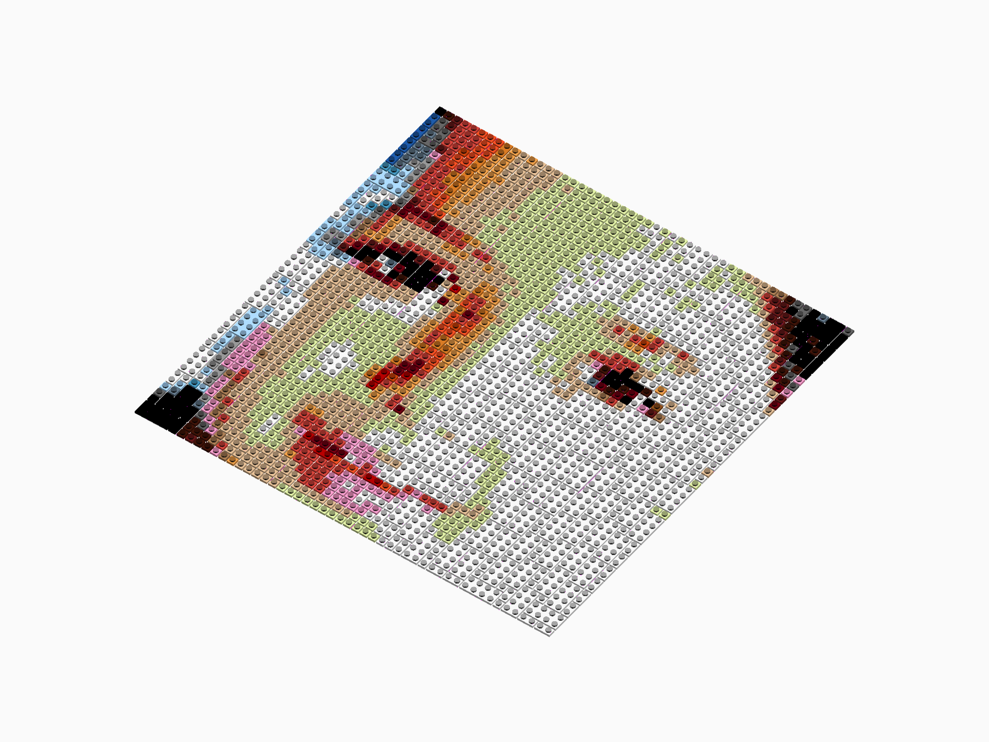 Custom Brick Mosaic