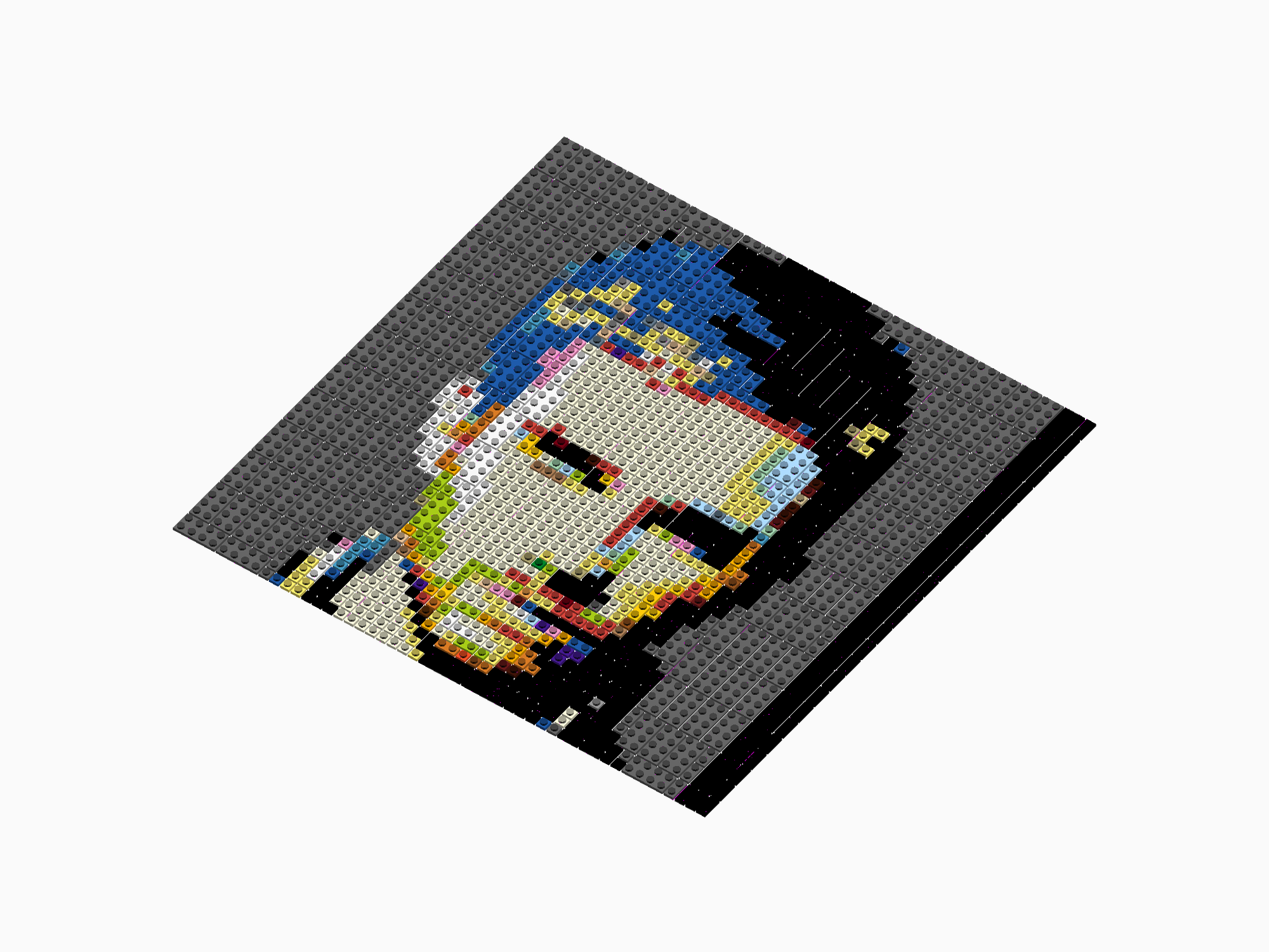 Custom Brick Mosaic