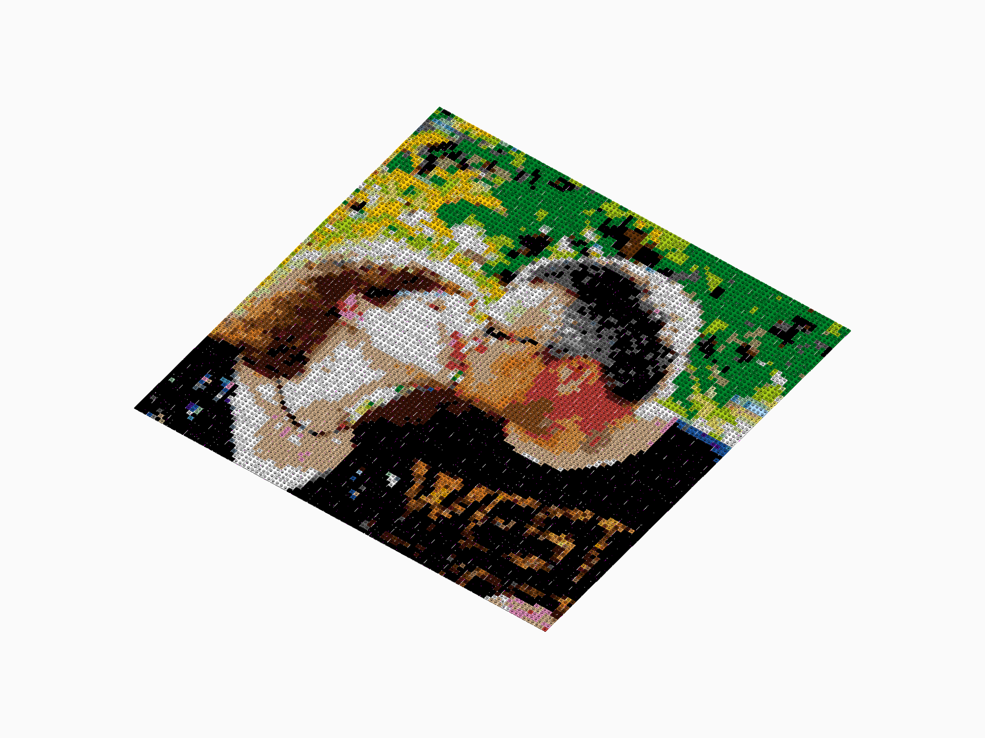 Custom Brick Mosaic