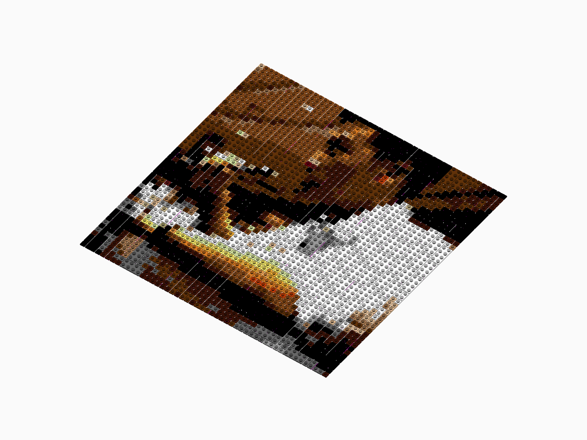 Custom Brick Mosaic