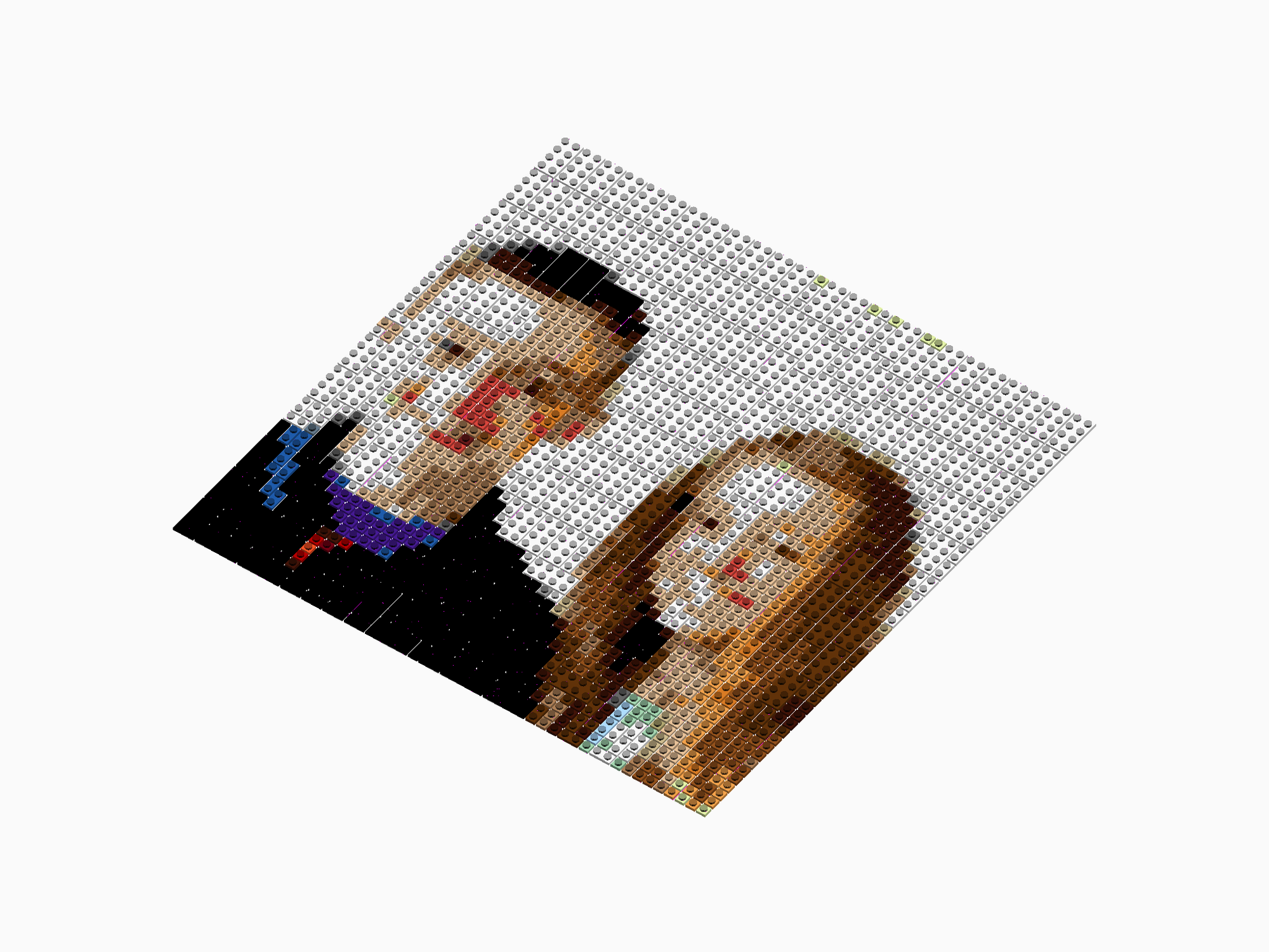 Custom Brick Mosaic