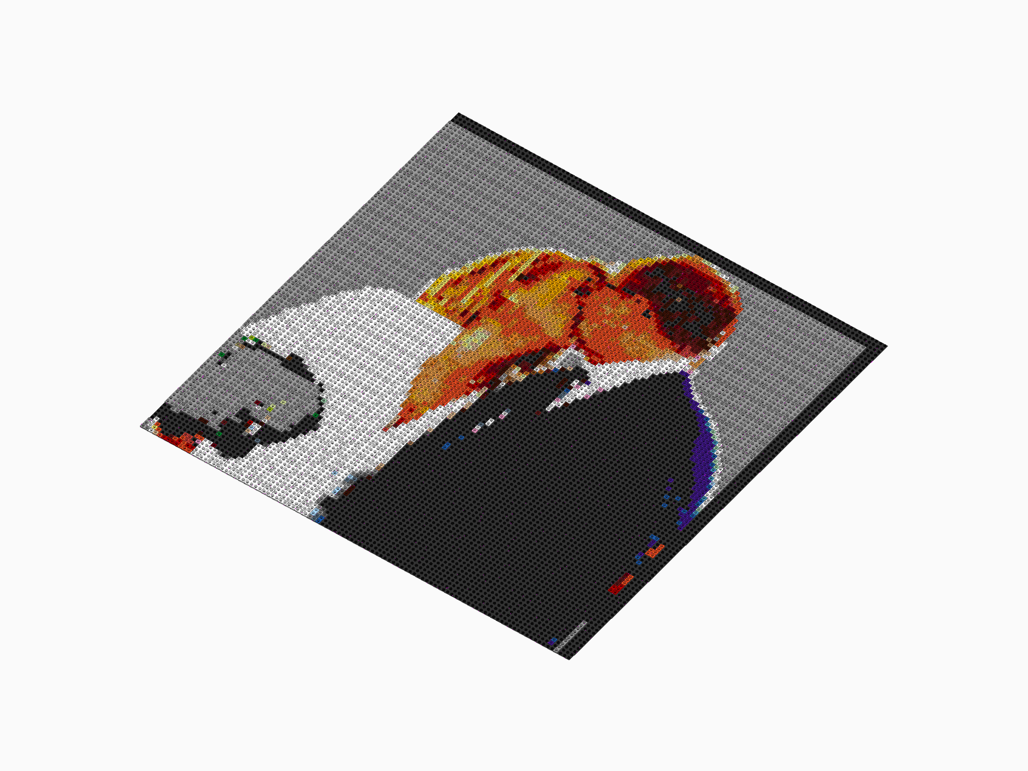 Custom Brick Mosaic