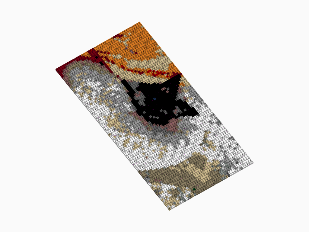 Custom Brick Mosaic