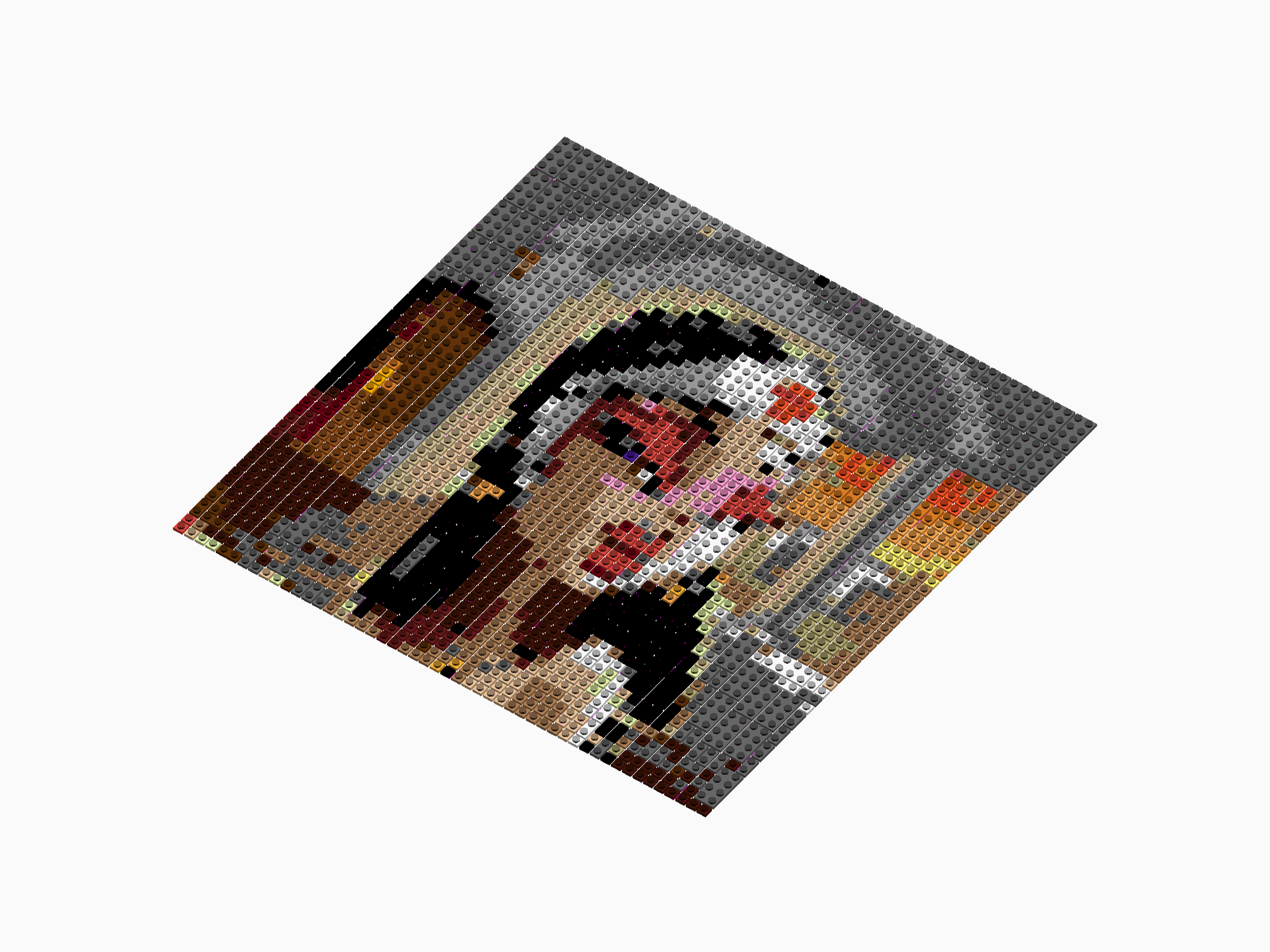 Custom Brick Mosaic