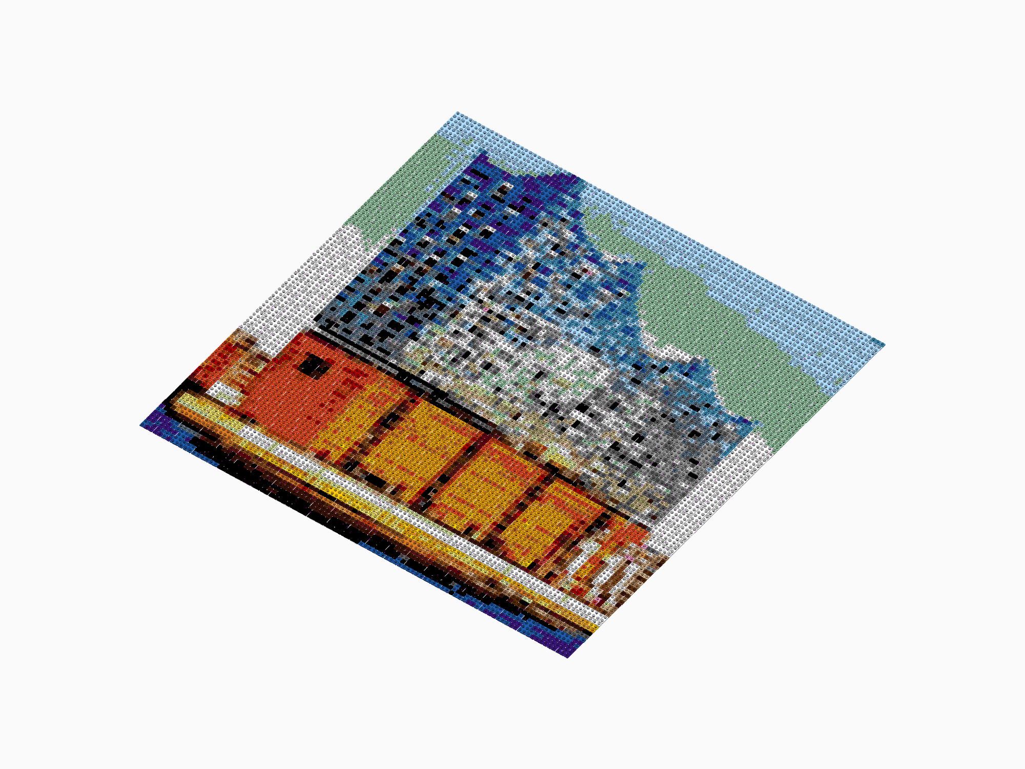 Custom Brick Mosaic