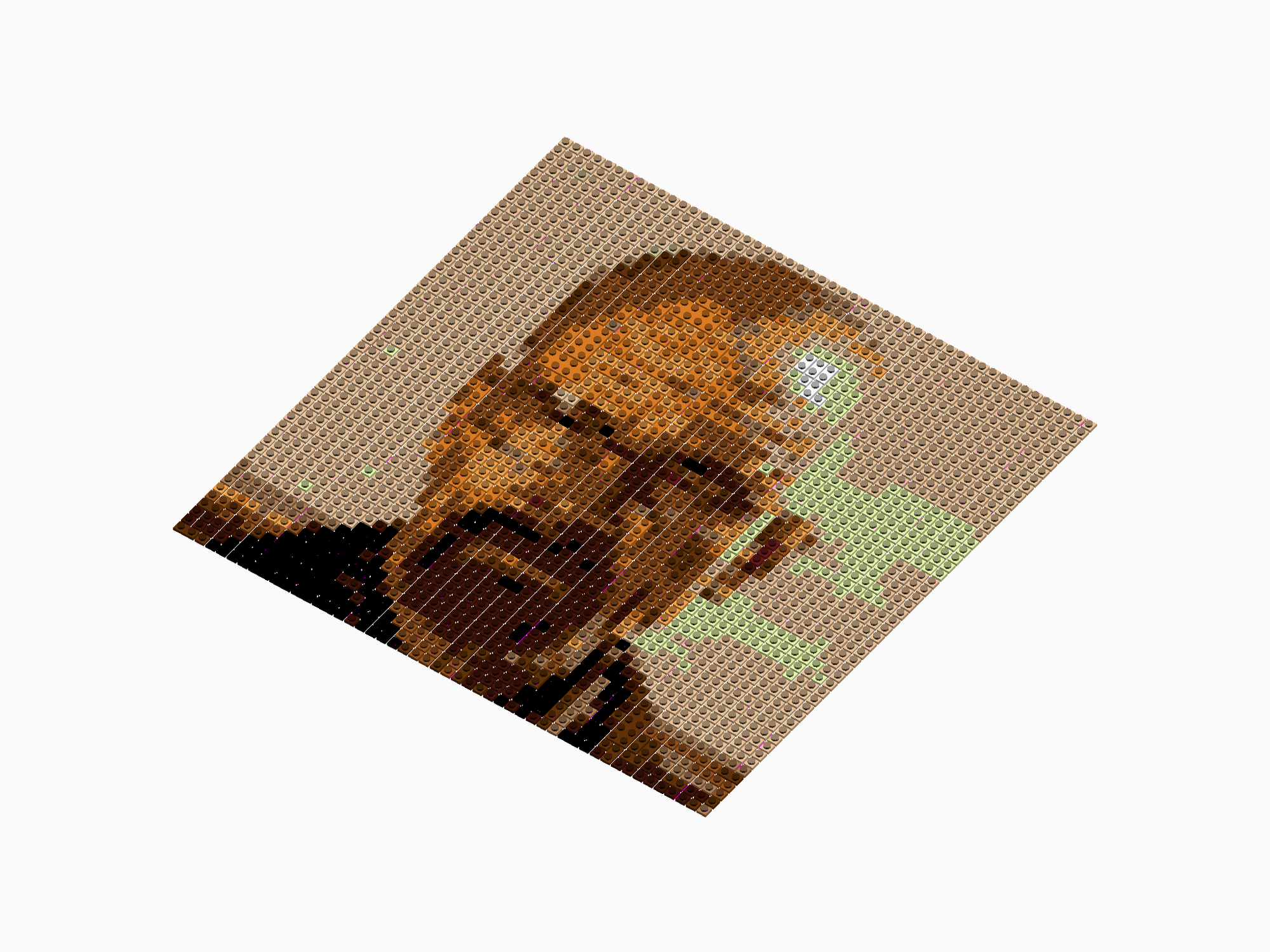 Custom Brick Mosaic