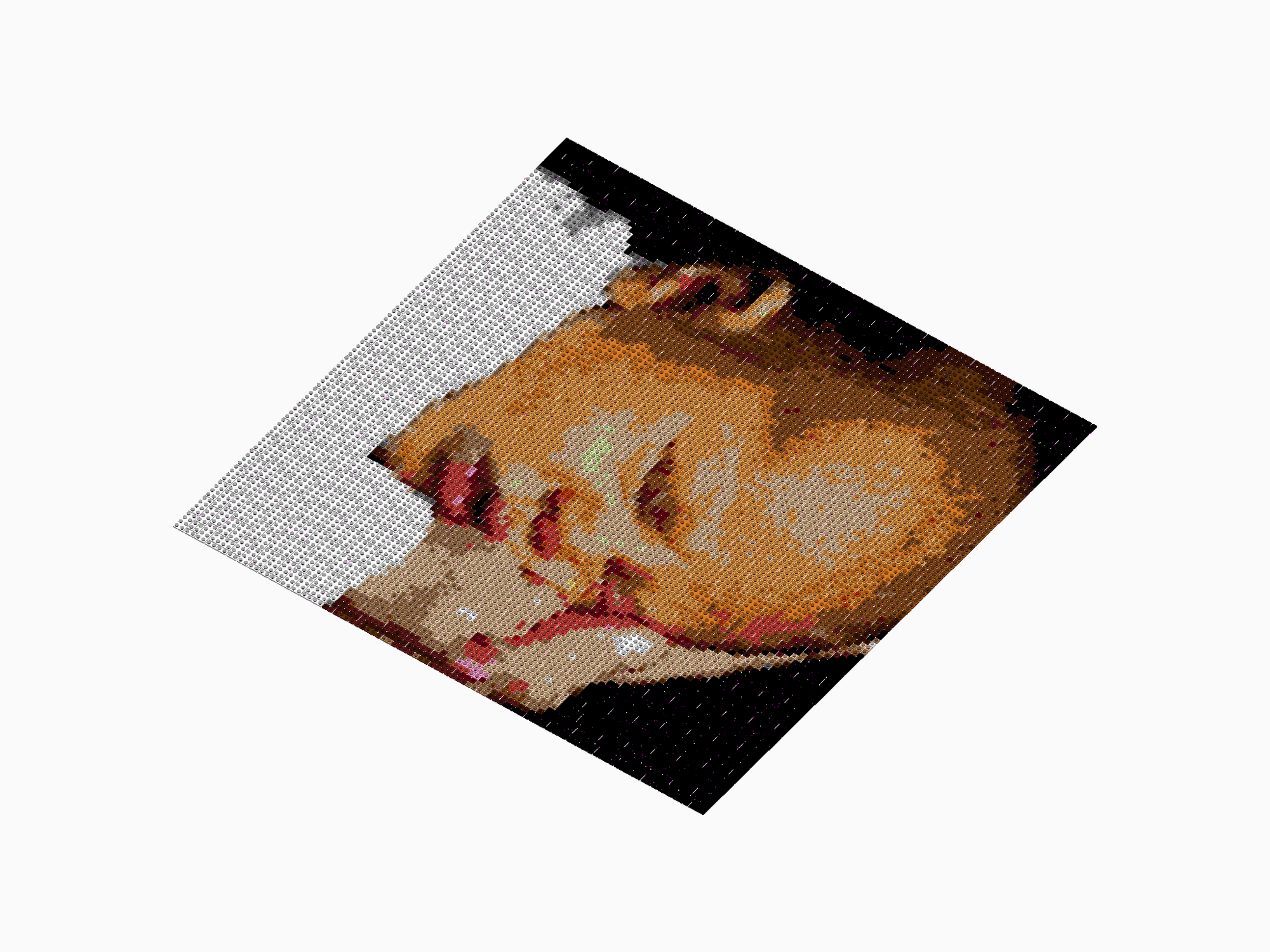 Custom Brick Mosaic