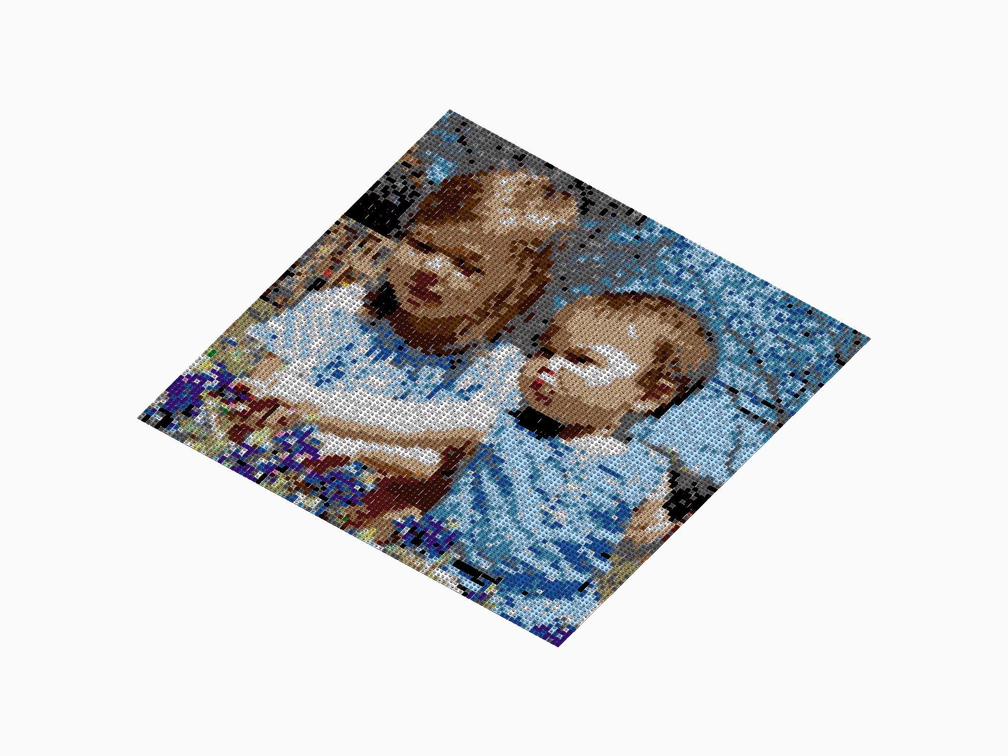 Custom Brick Mosaic