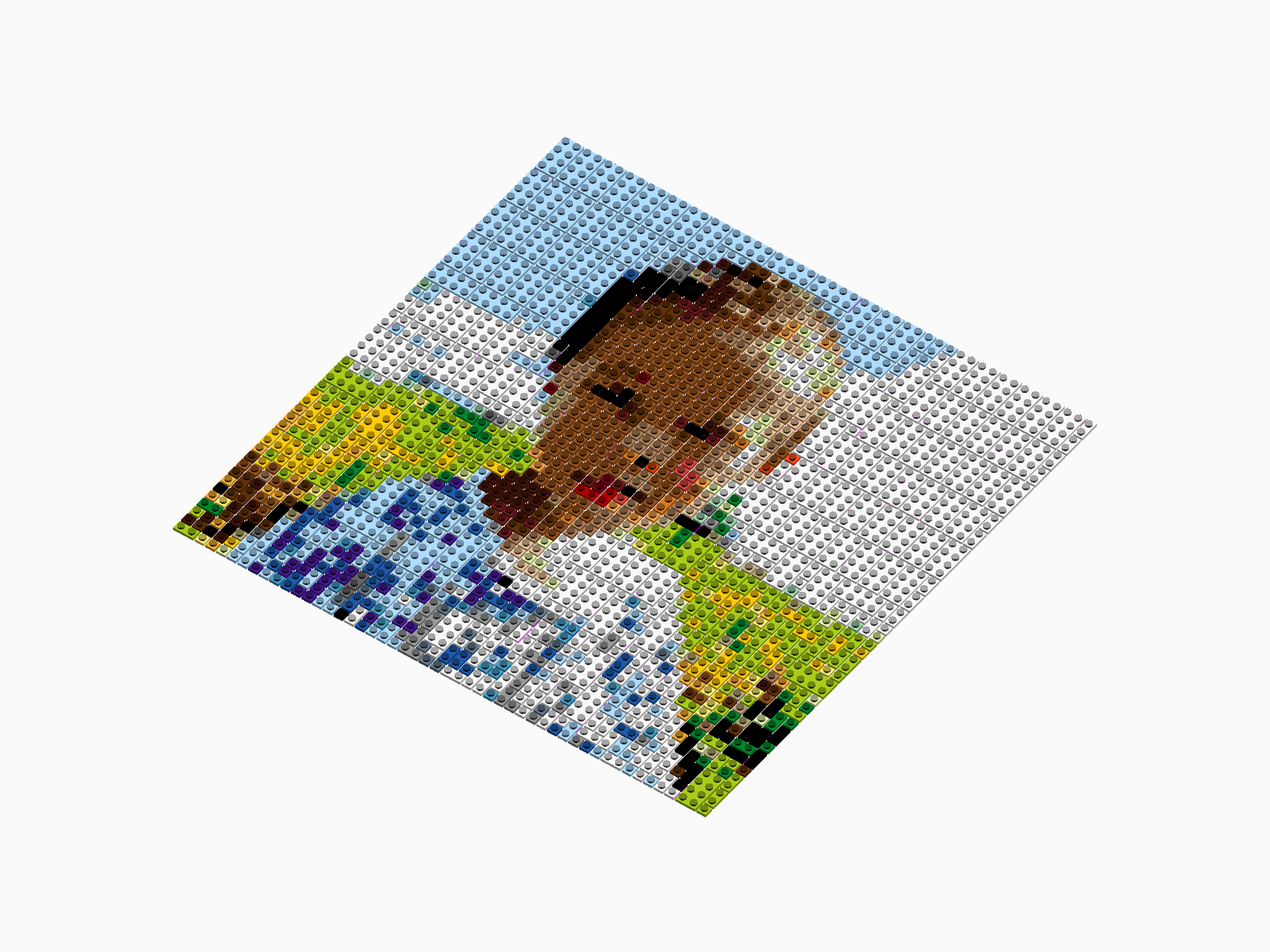 Custom Brick Mosaic
