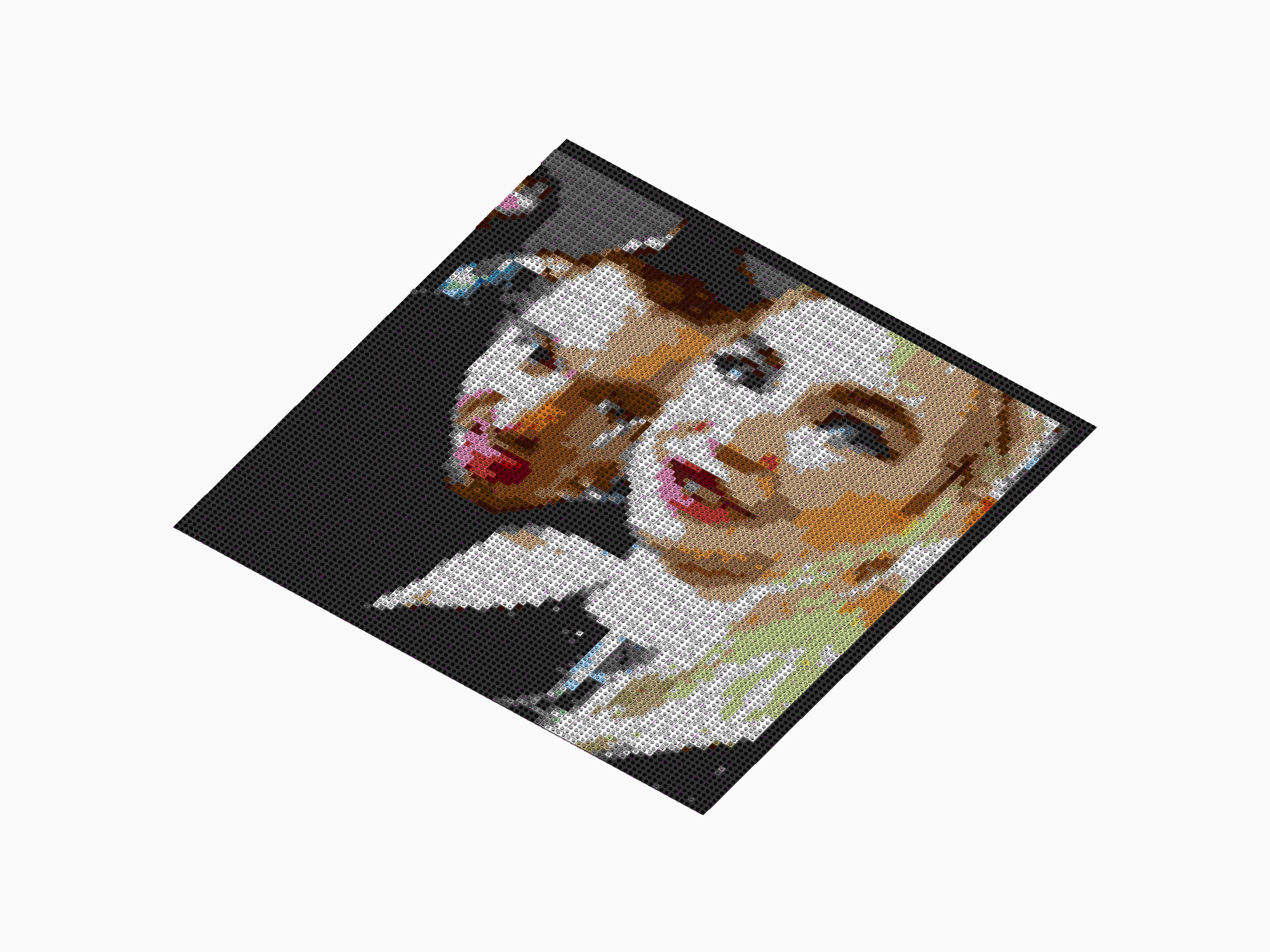 Custom Brick Mosaic