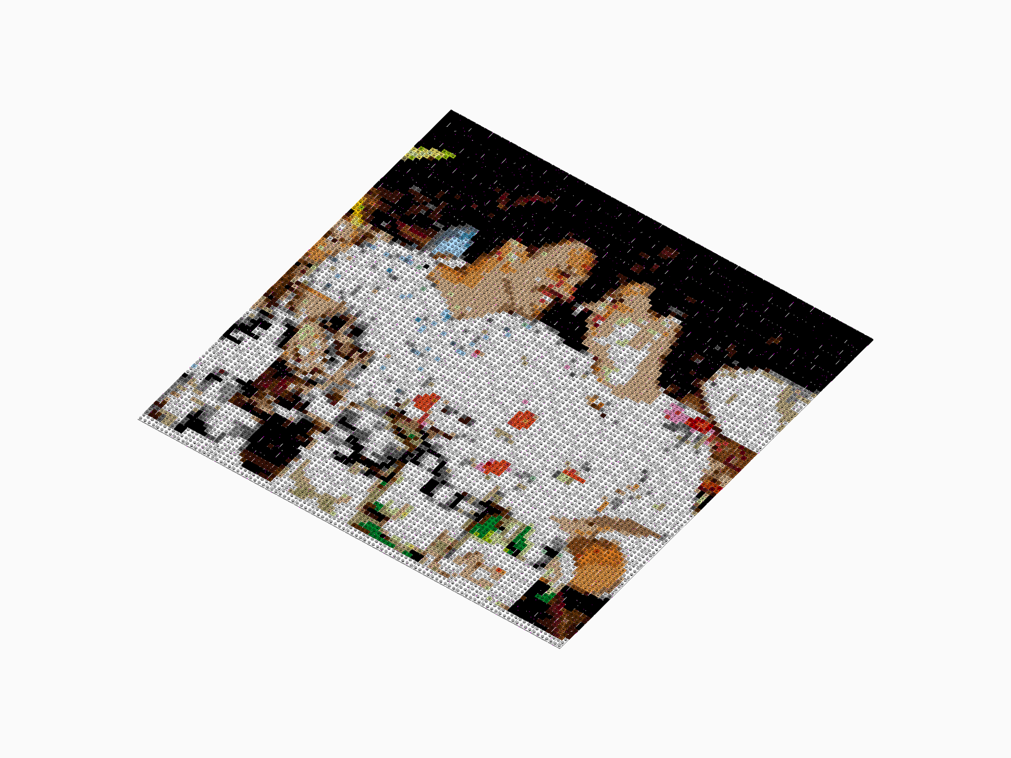 Custom Brick Mosaic