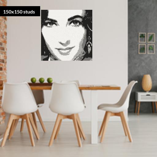 150*150studs, 120*120cm, 47.25*47.25inch