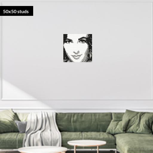 50*50studs, 40*40cm, 15.75*15.75inch