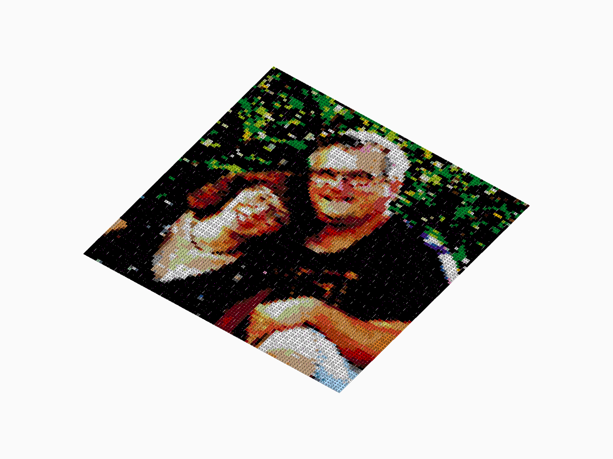 Custom Brick Mosaic