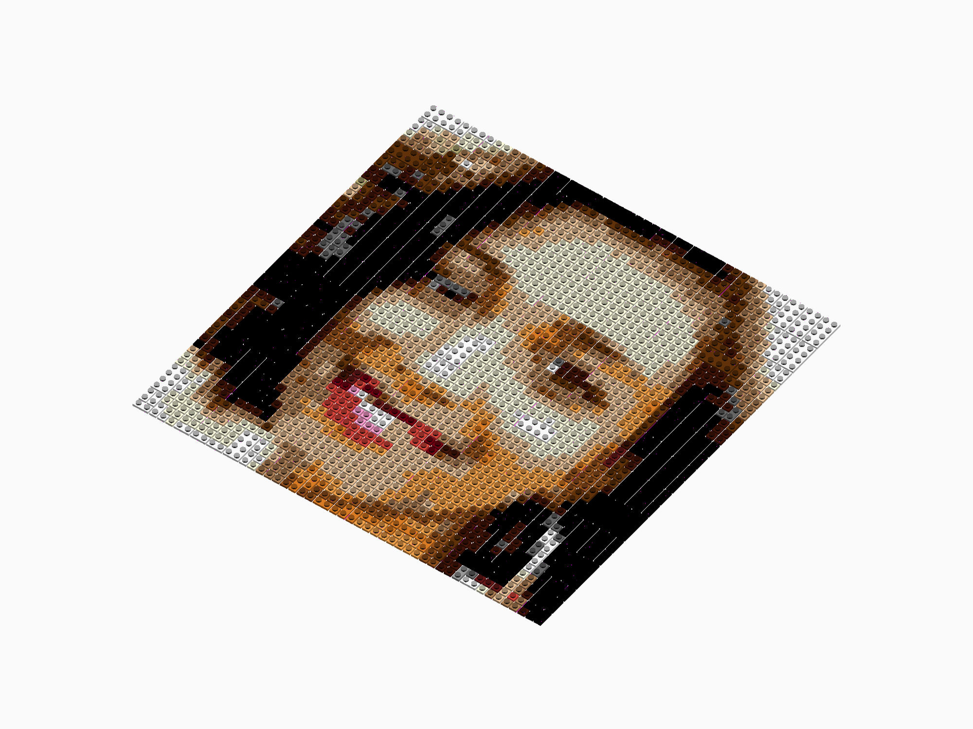 Custom Brick Mosaic