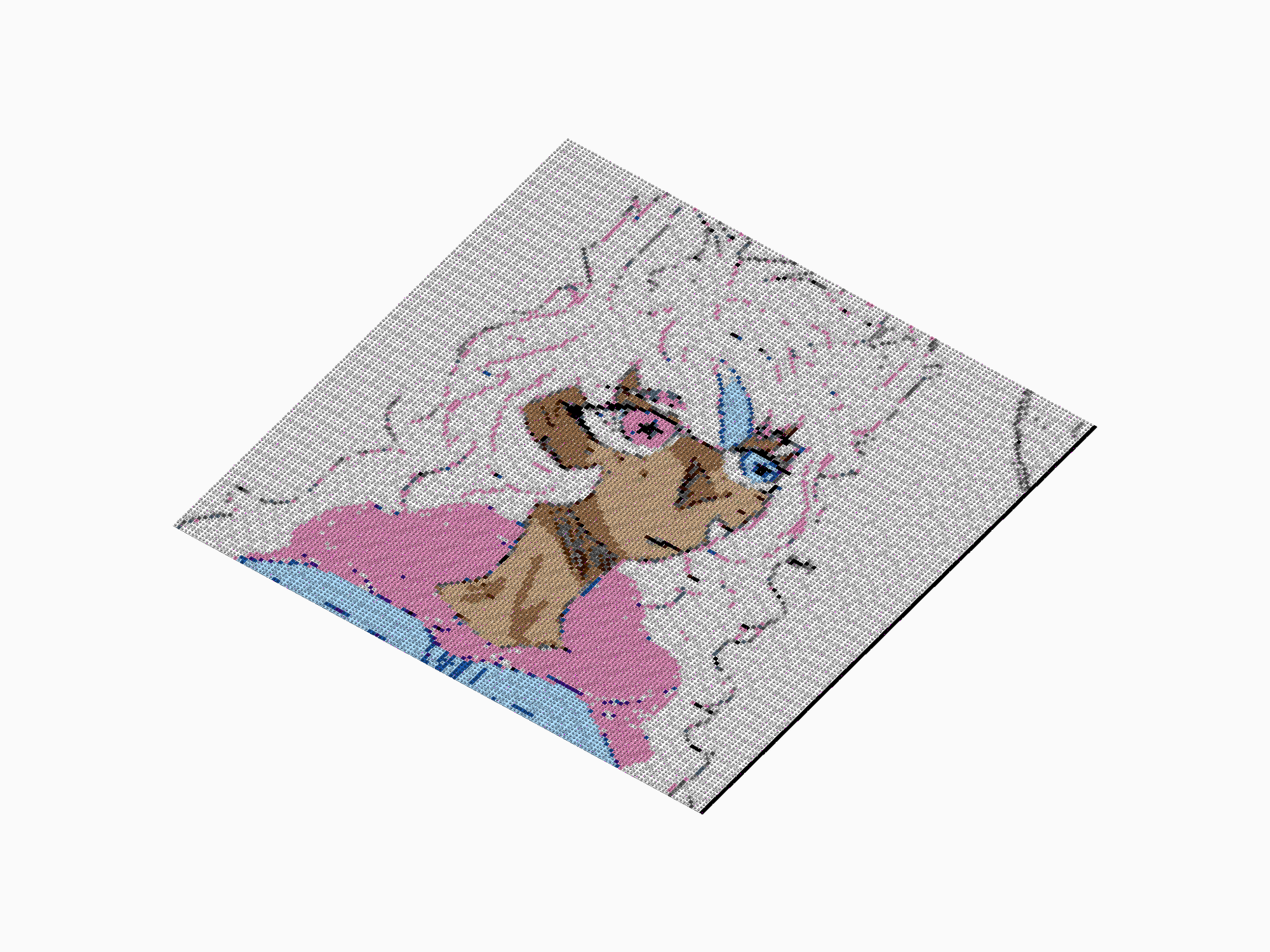 Custom Brick Mosaic