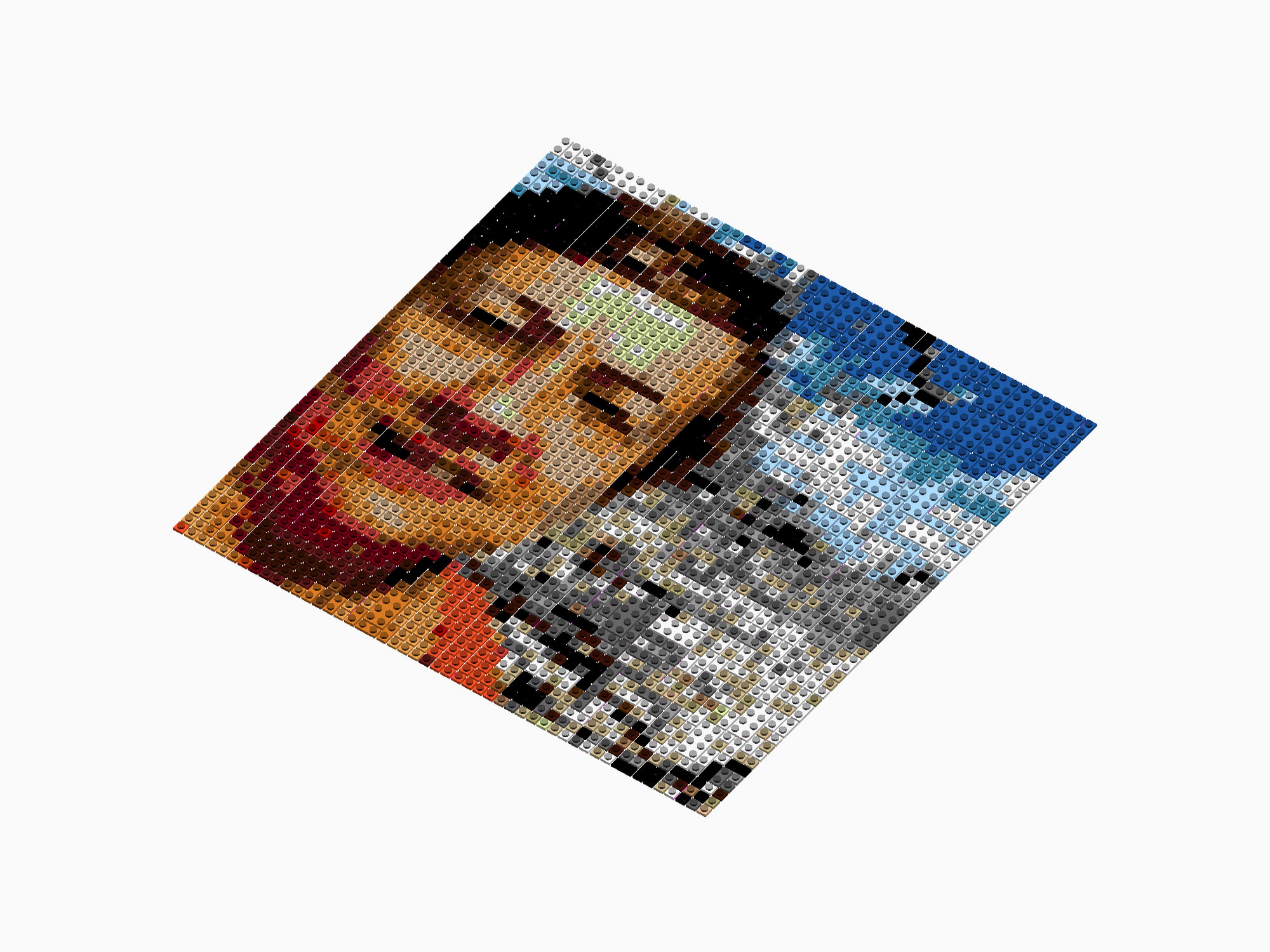 Custom Brick Mosaic