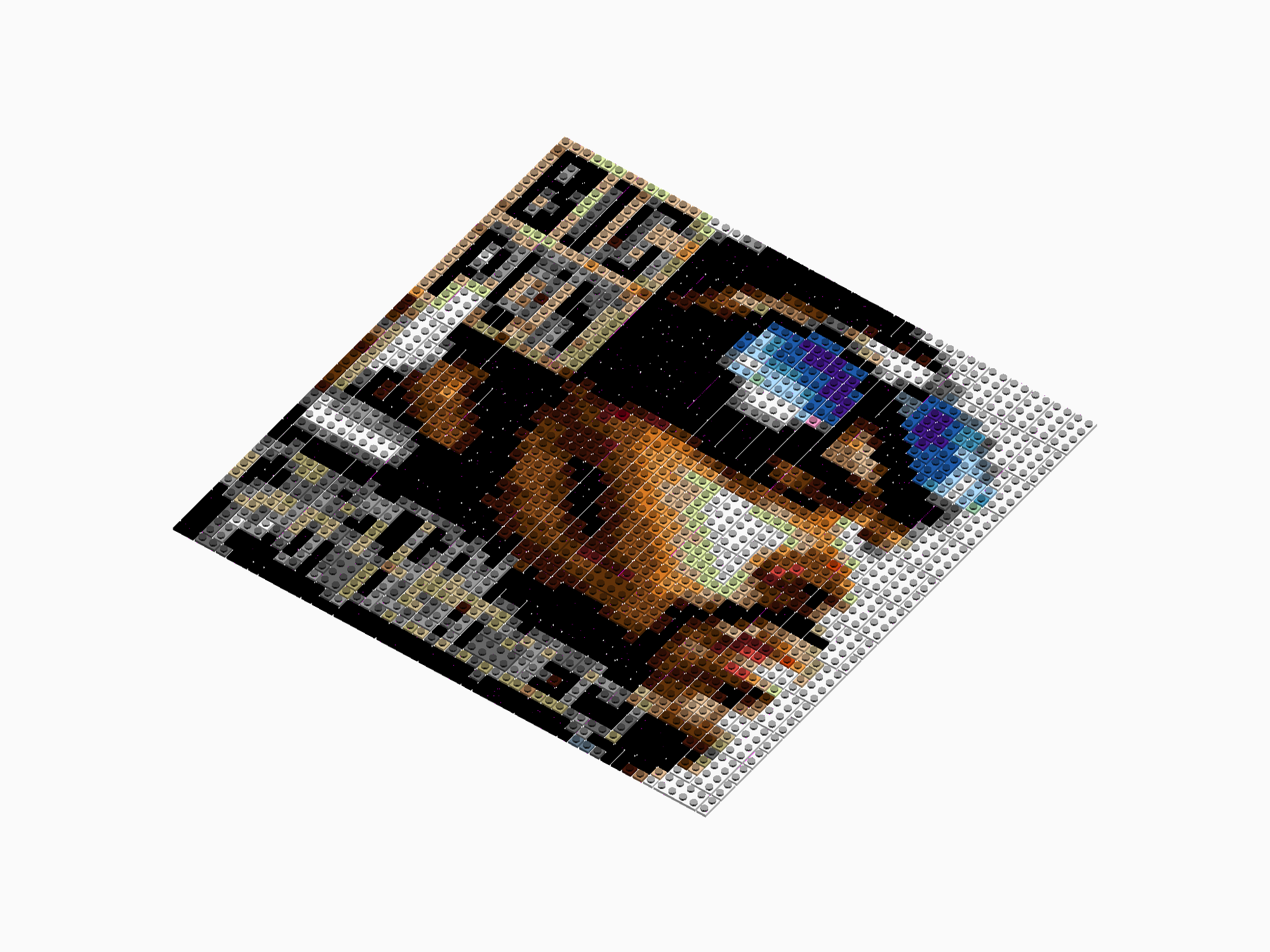 Custom Brick Mosaic