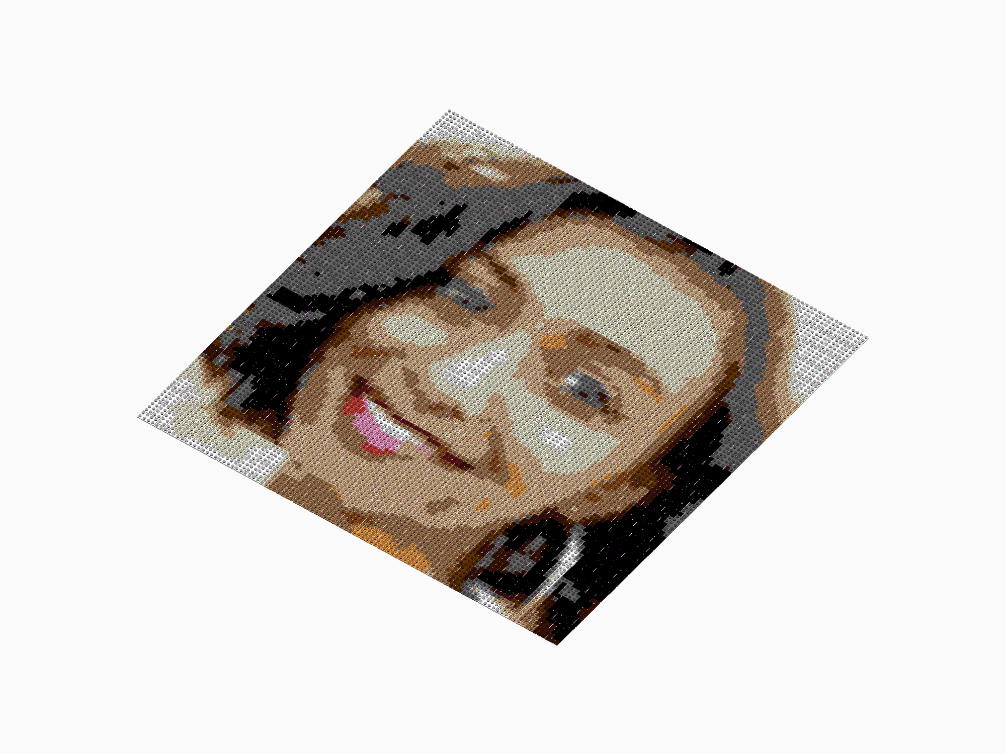 Custom Brick Mosaic