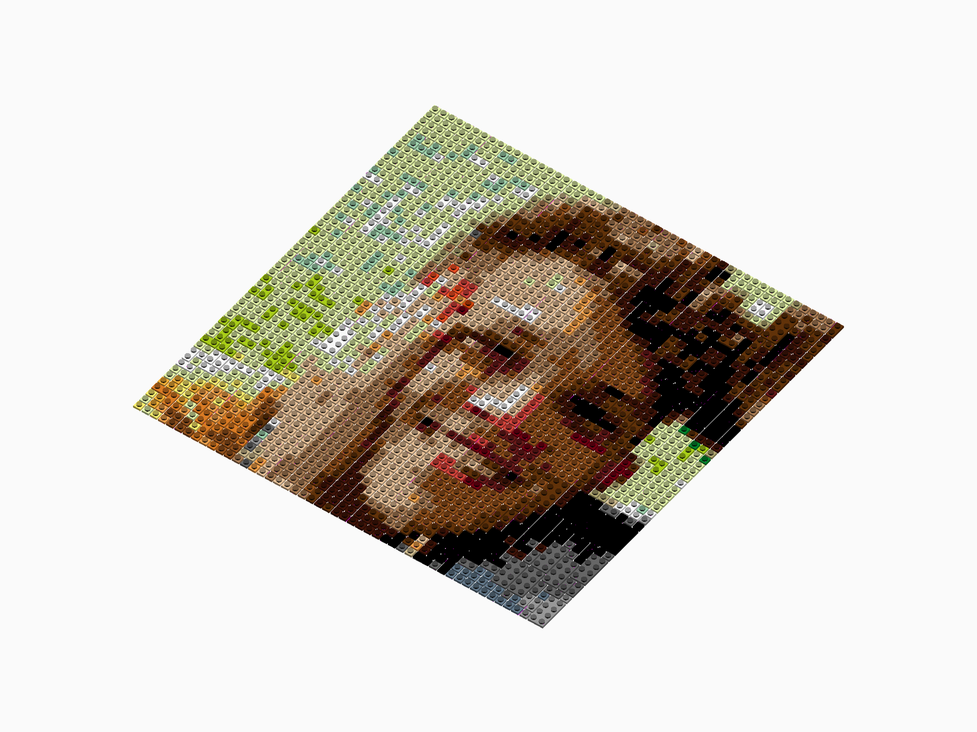 Custom Brick Mosaic