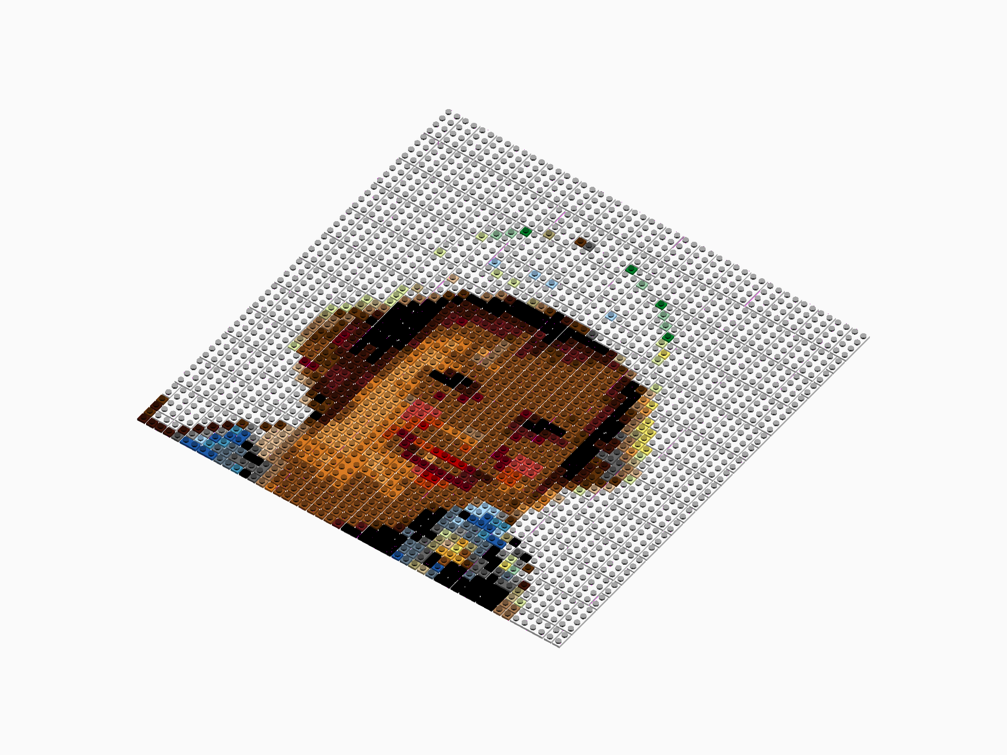 Custom Brick Mosaic