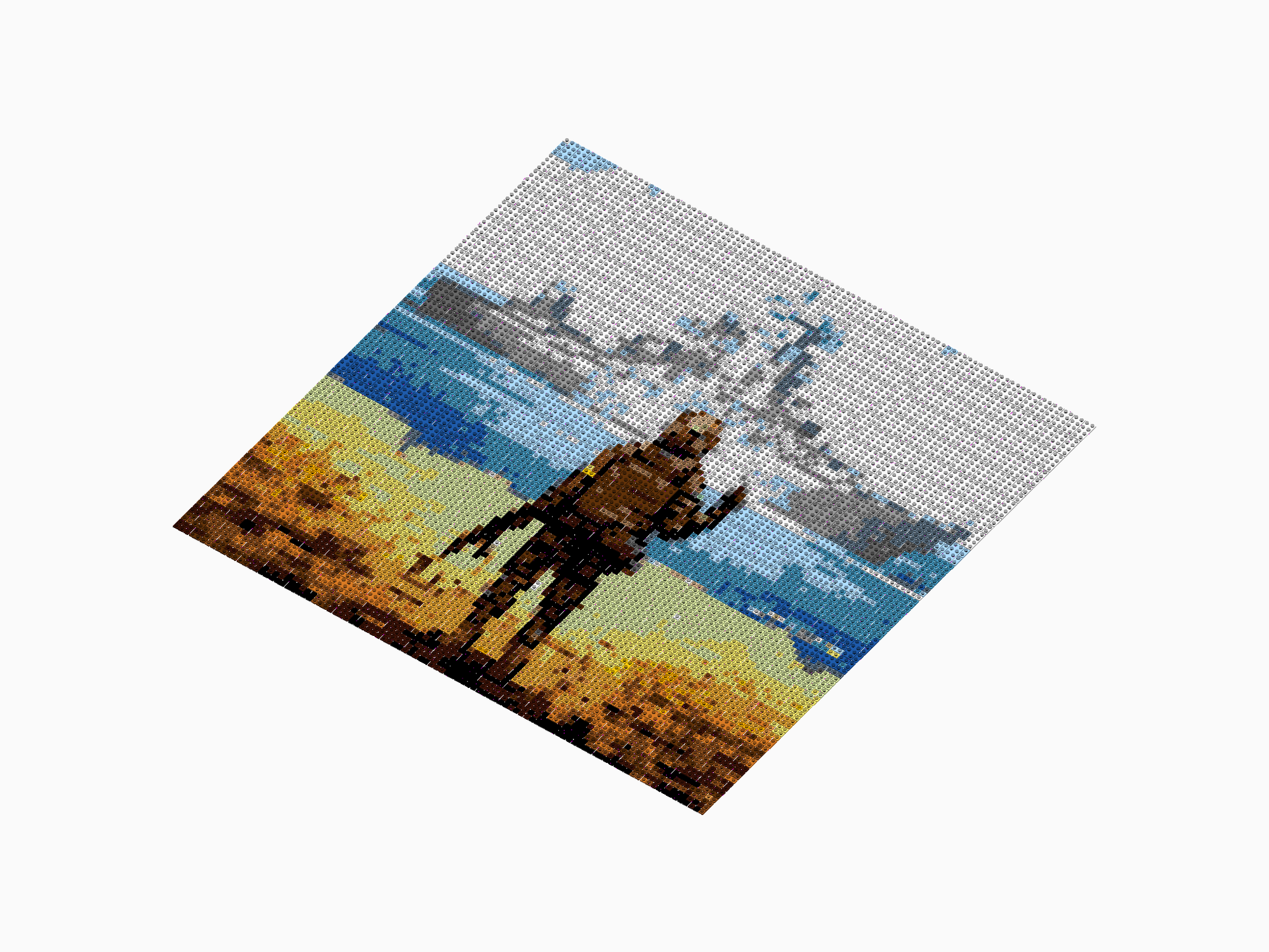 Custom Brick Mosaic