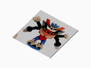 Custom Brick Mosaic