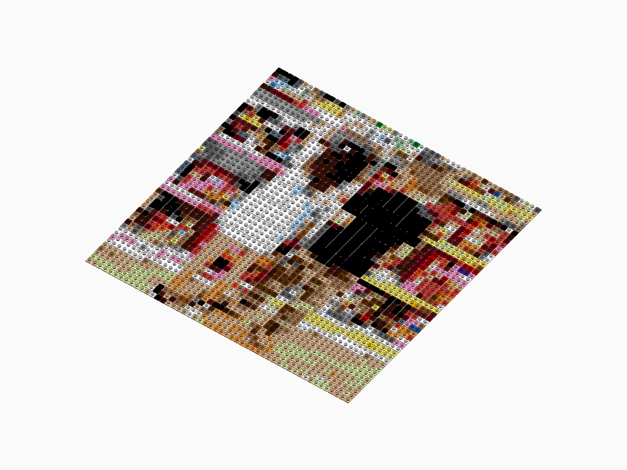 Custom Brick Mosaic