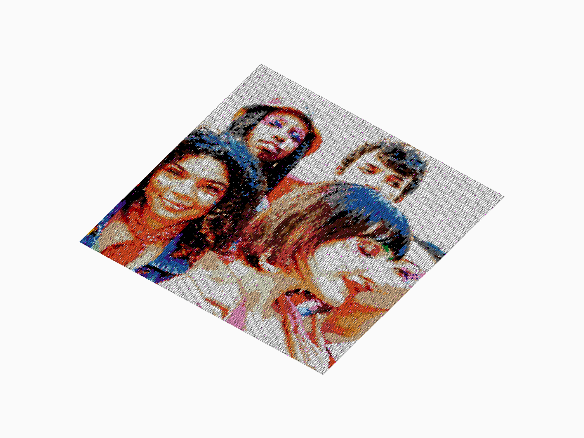 Custom Brick Mosaic