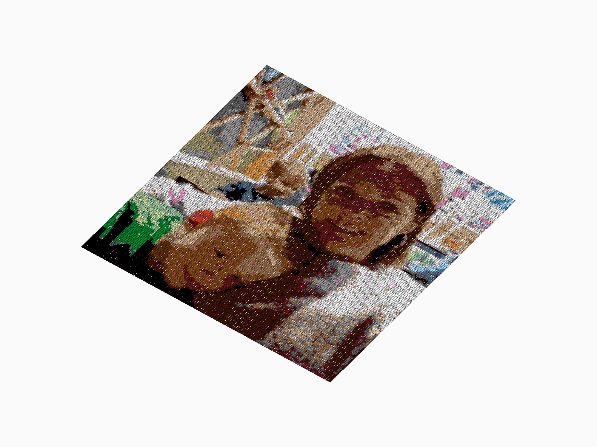 Custom Brick Mosaic