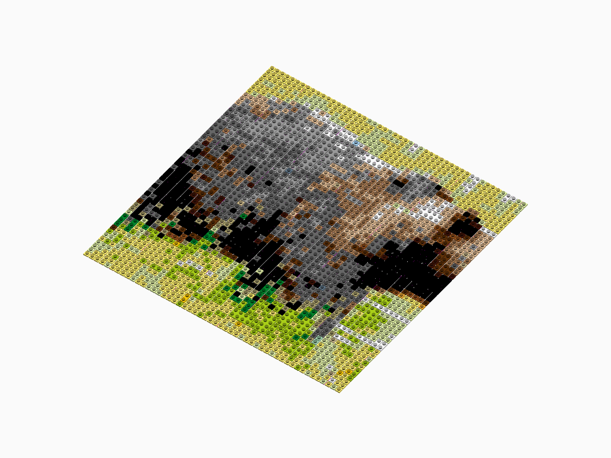 Custom Brick Mosaic
