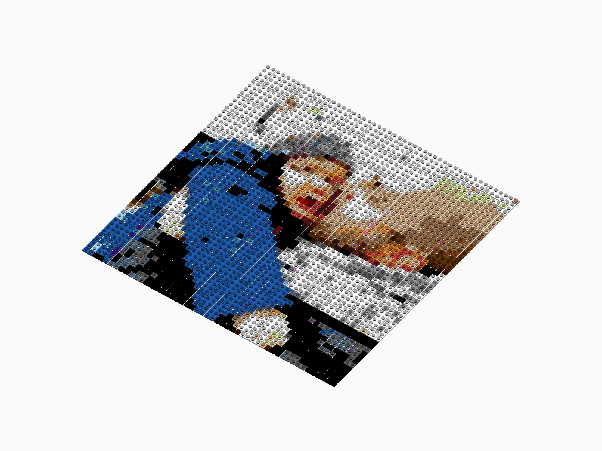 Custom Brick Mosaic