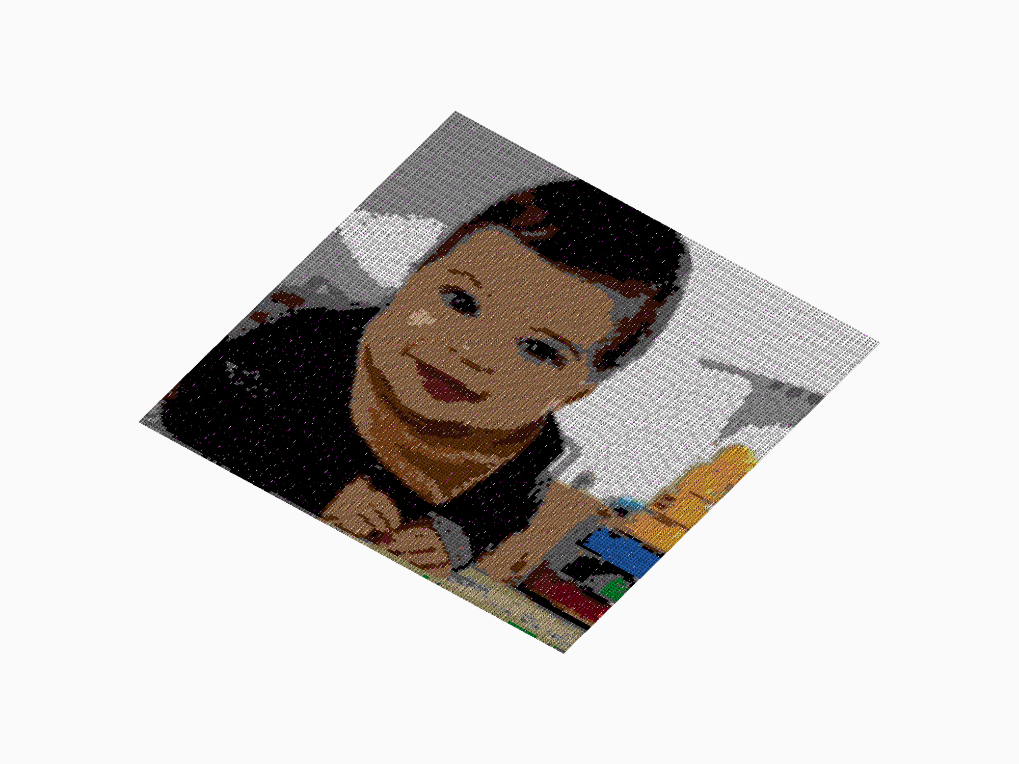 Custom Brick Mosaic