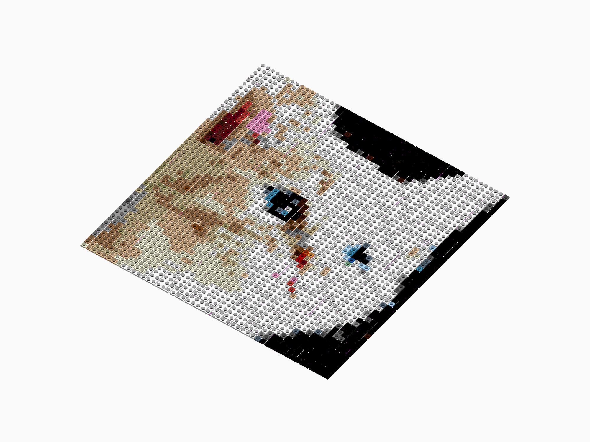 Custom Brick Mosaic