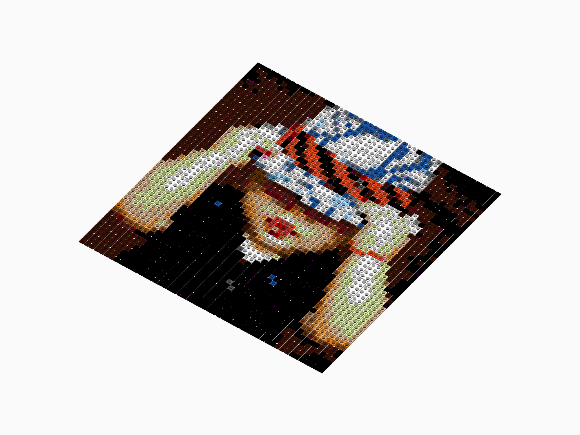 Custom Brick Mosaic