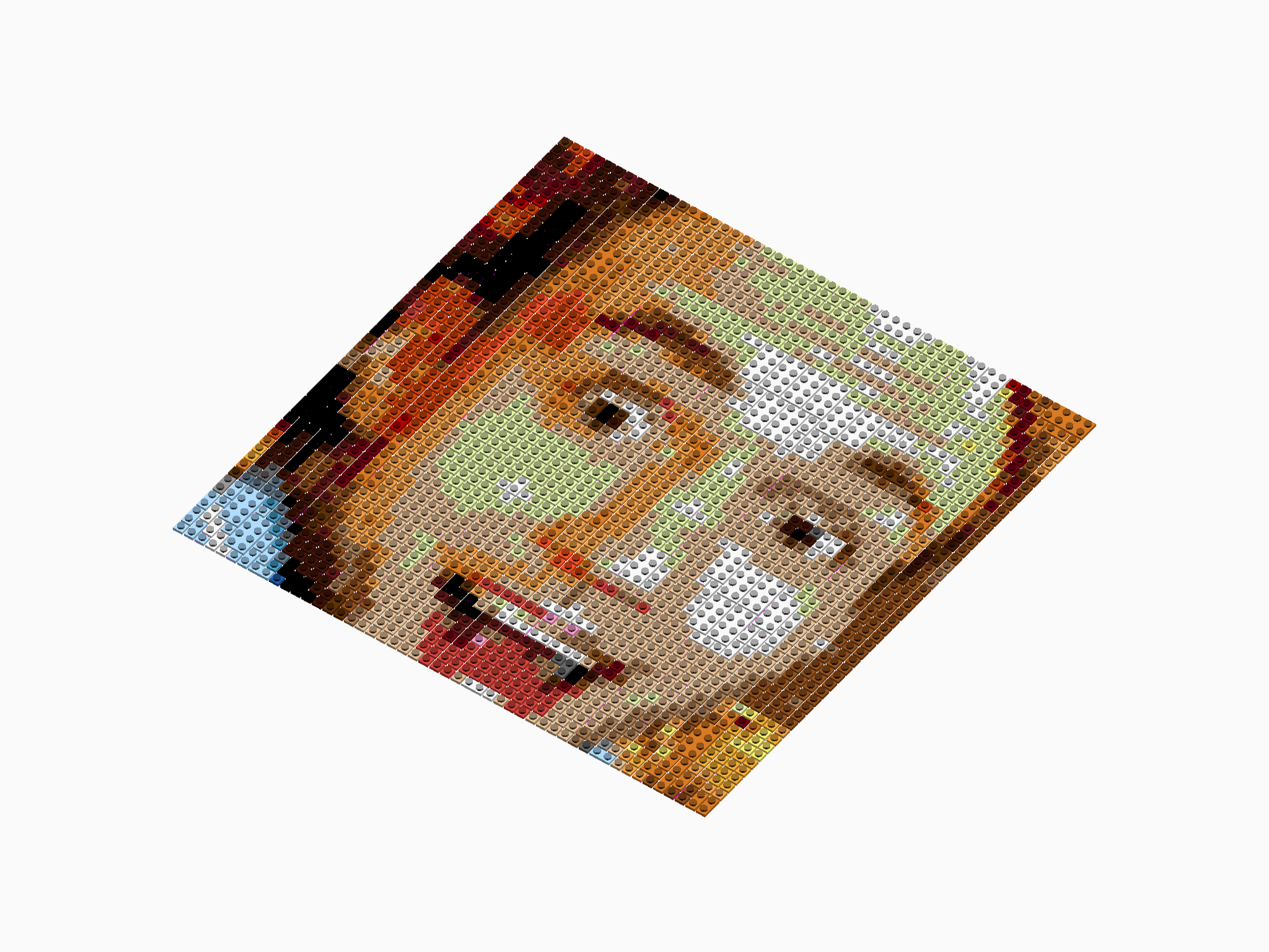 Custom Brick Mosaic