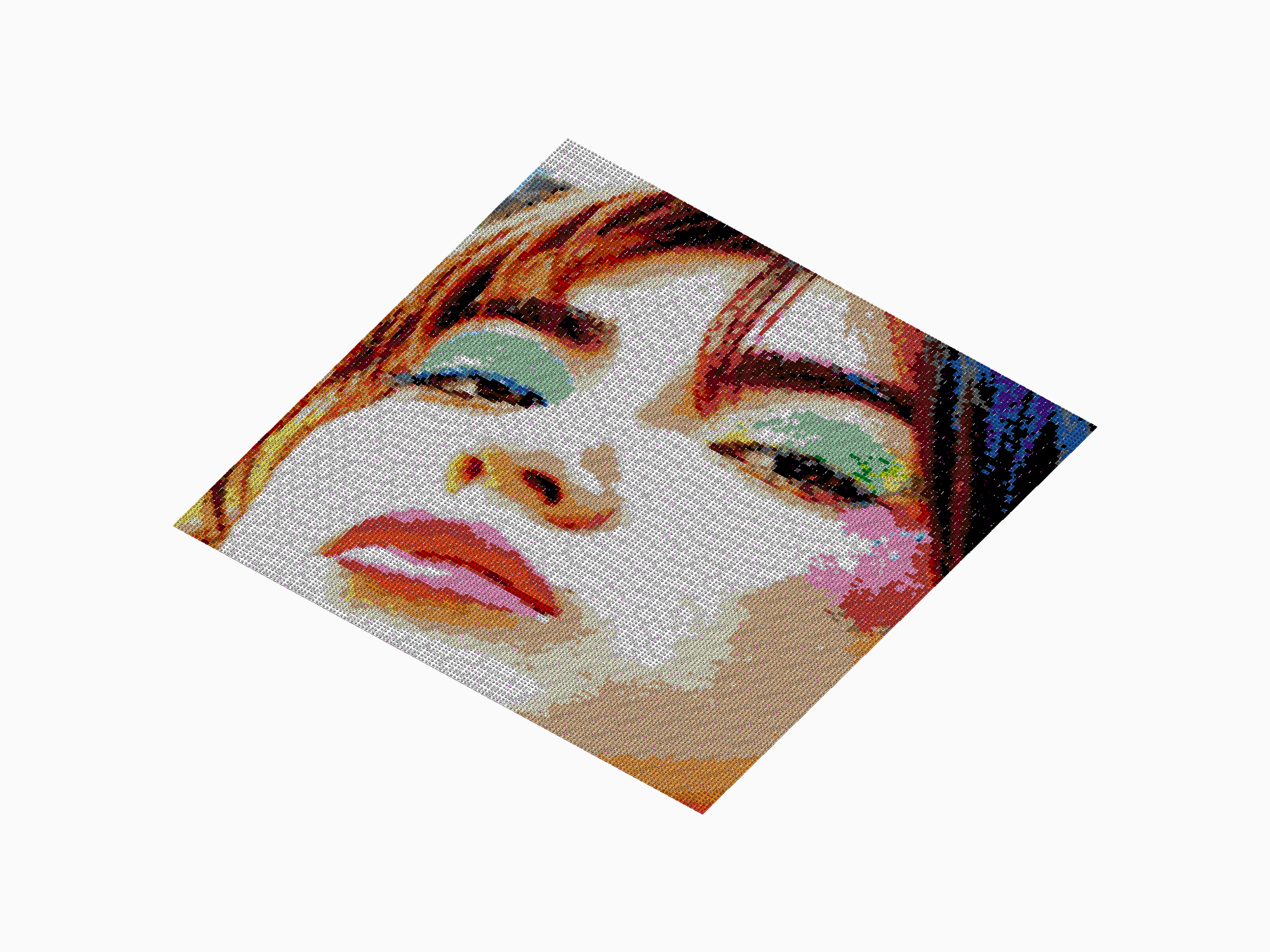 Custom Brick Mosaic