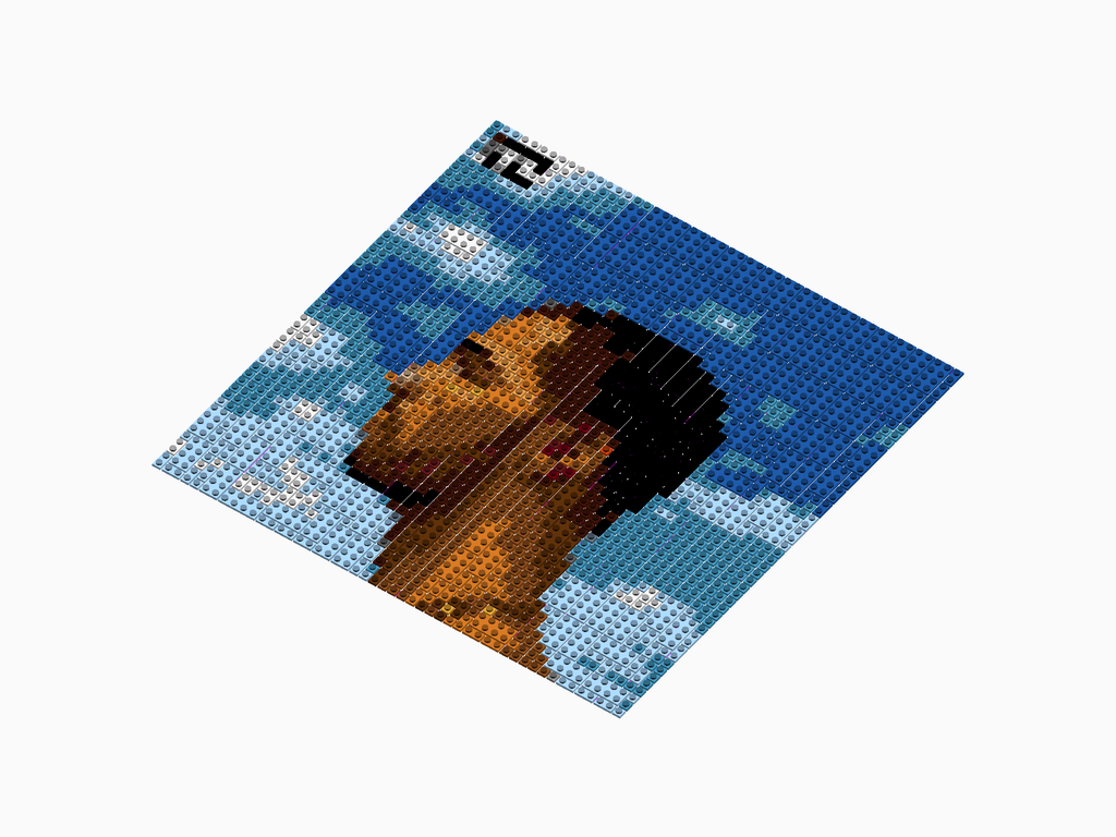 Custom Brick Mosaic