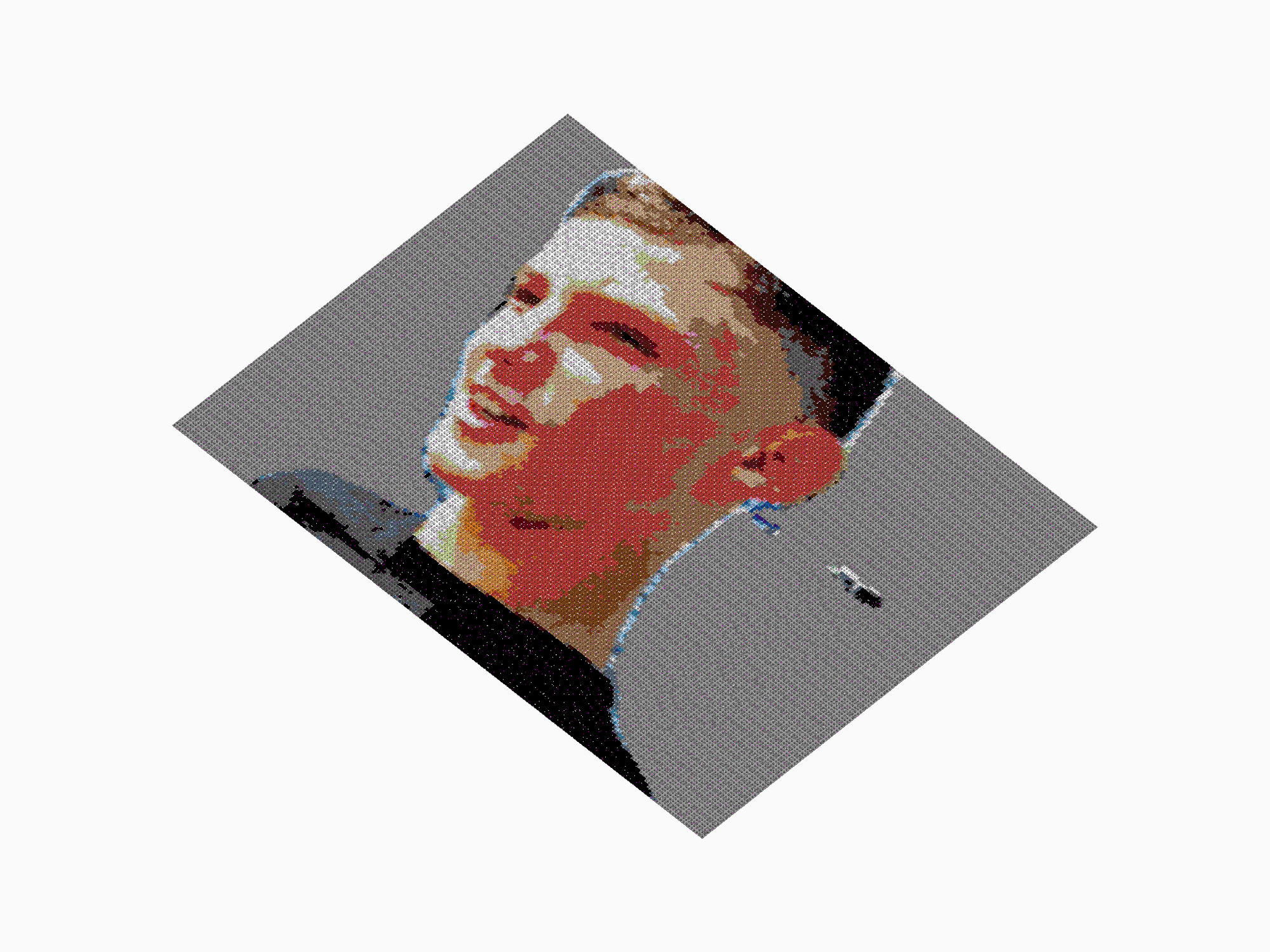 Custom Brick Mosaic