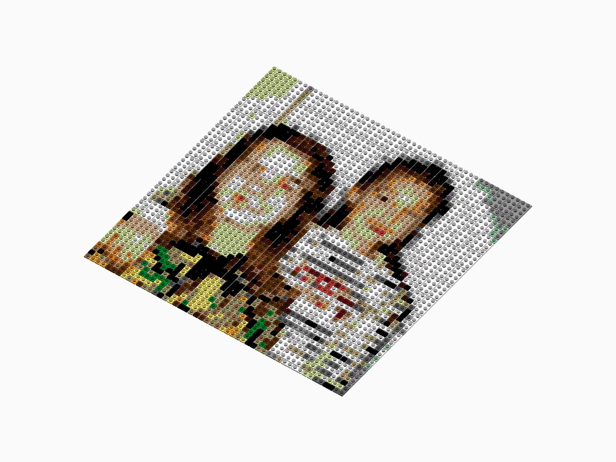 Custom Brick Mosaic