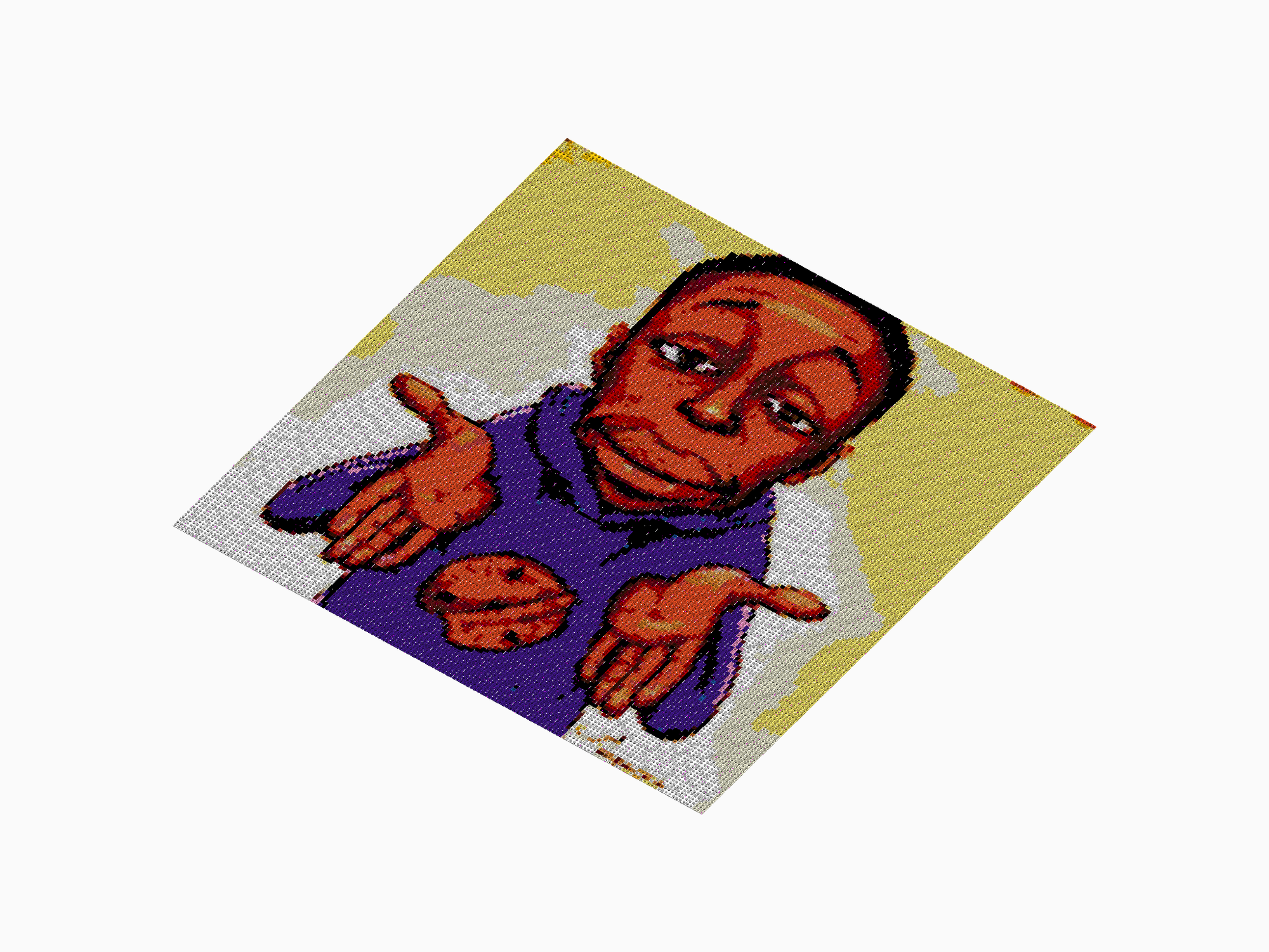 Custom Brick Mosaic