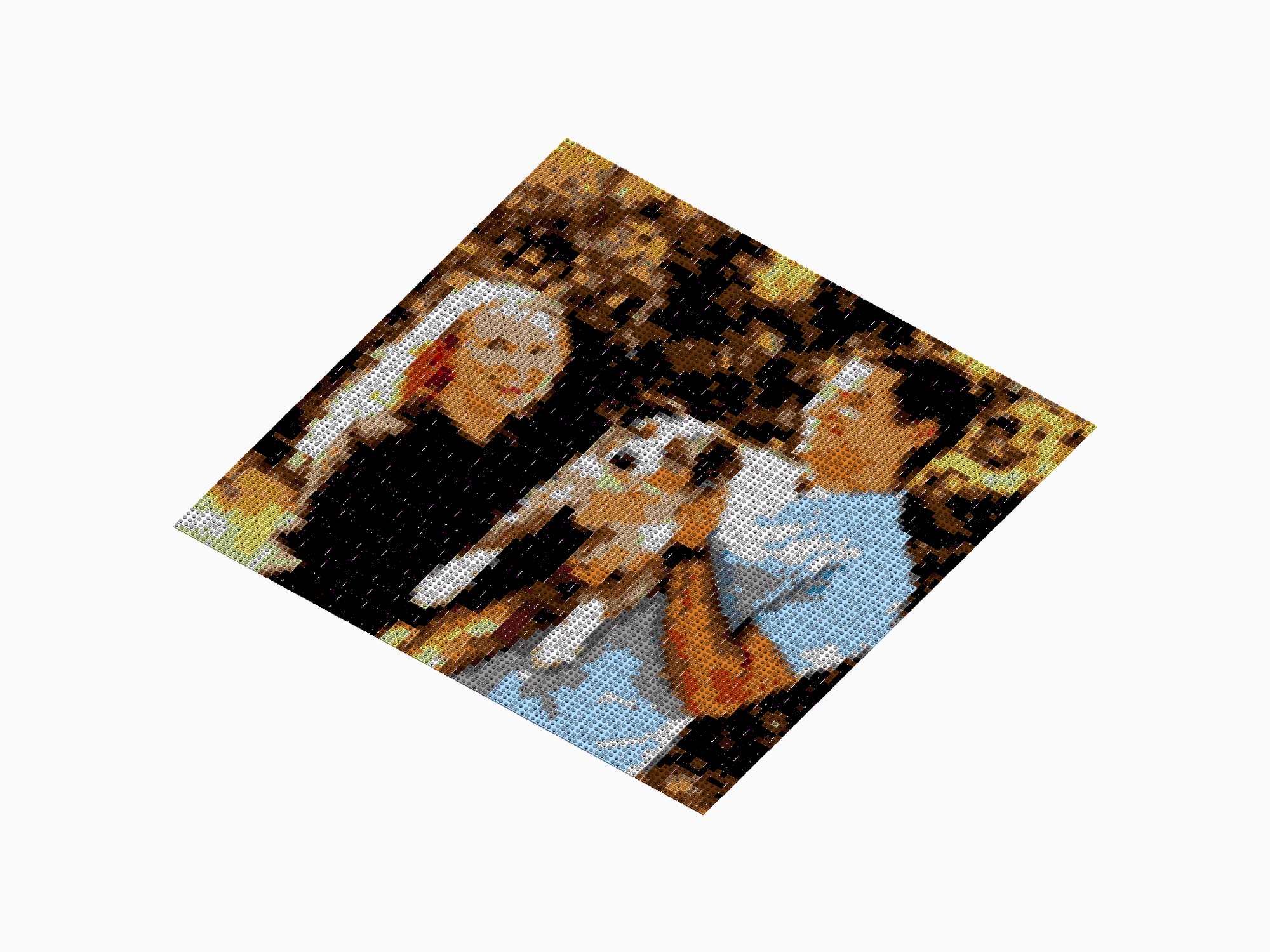 Custom Brick Mosaic