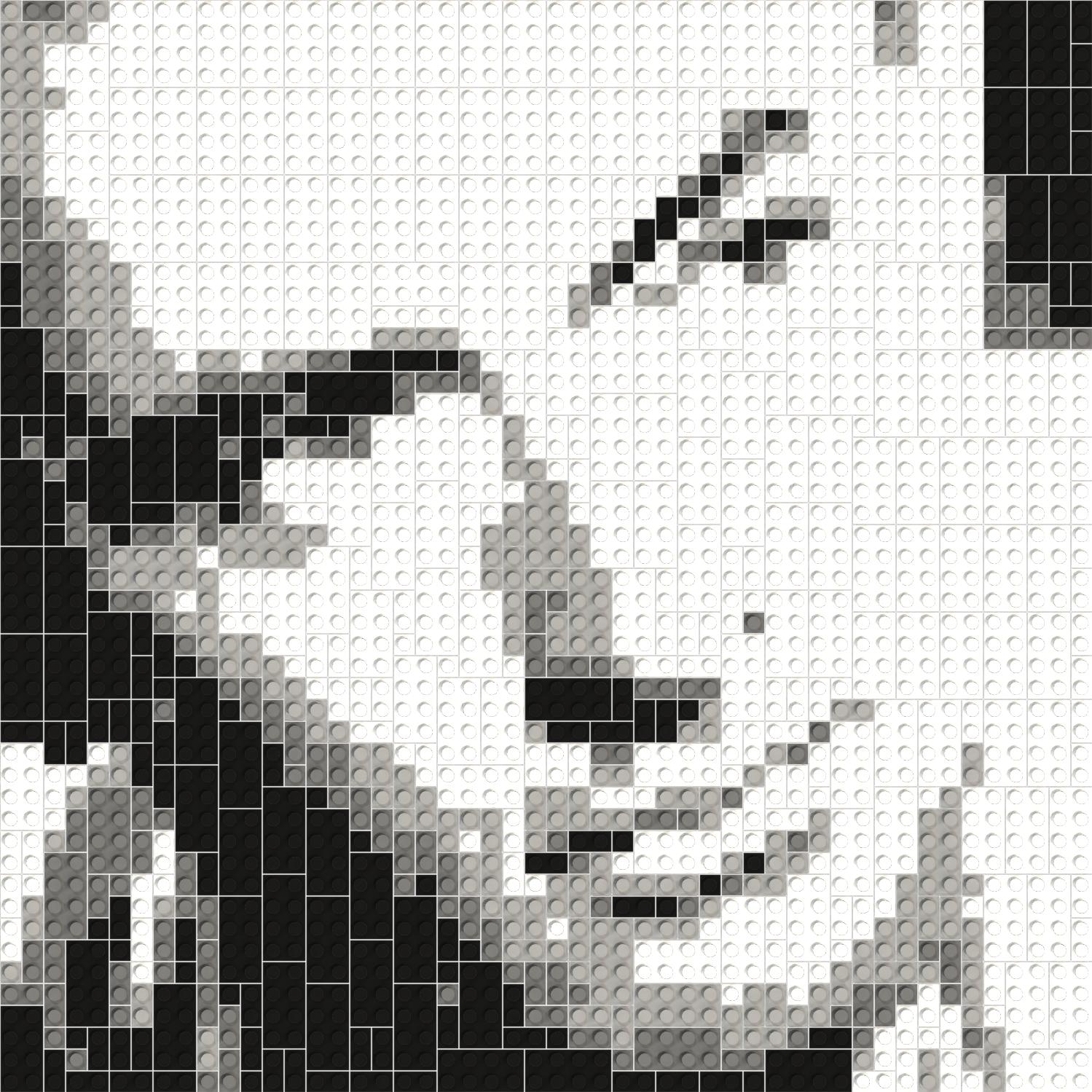 50*50studs, 40*40cm, 15.75*15.75inch