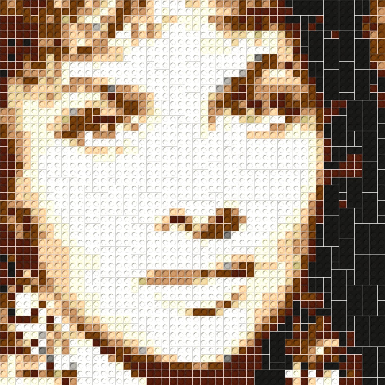 50*50studs, 40*40cm, 15.75*15.75inch